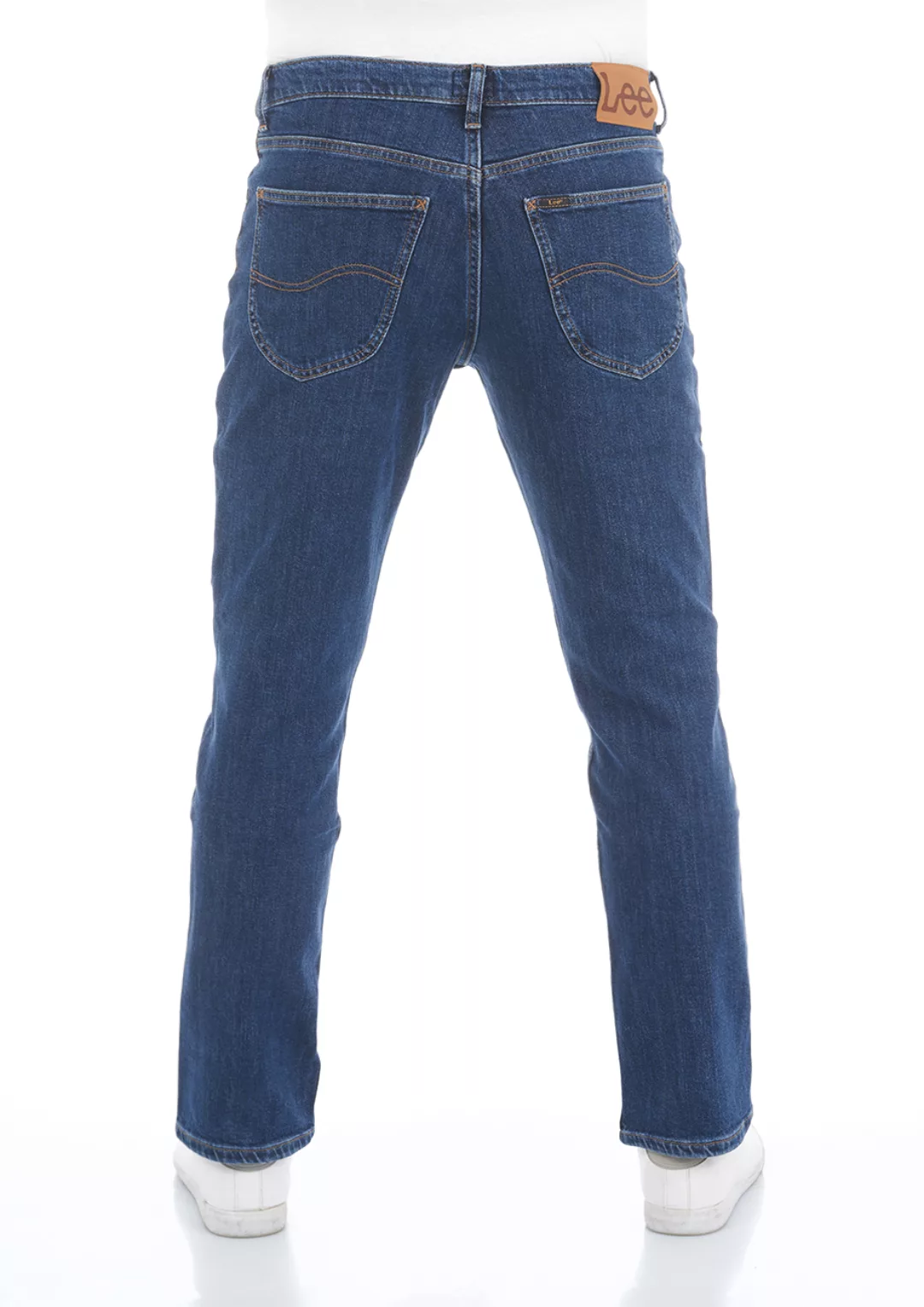 Lee Herren Jeans Brooklyn Straight - Regular Fit - Blau - Dark Stonewash günstig online kaufen