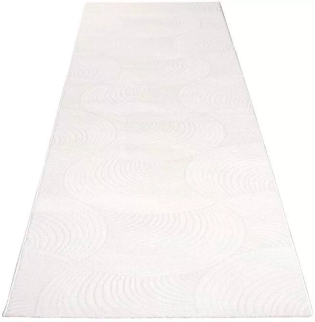 Carpet City Läufer »Friseé-Teppich FANCY 647«, rechteckig, Kurzflor,3D-Opti günstig online kaufen