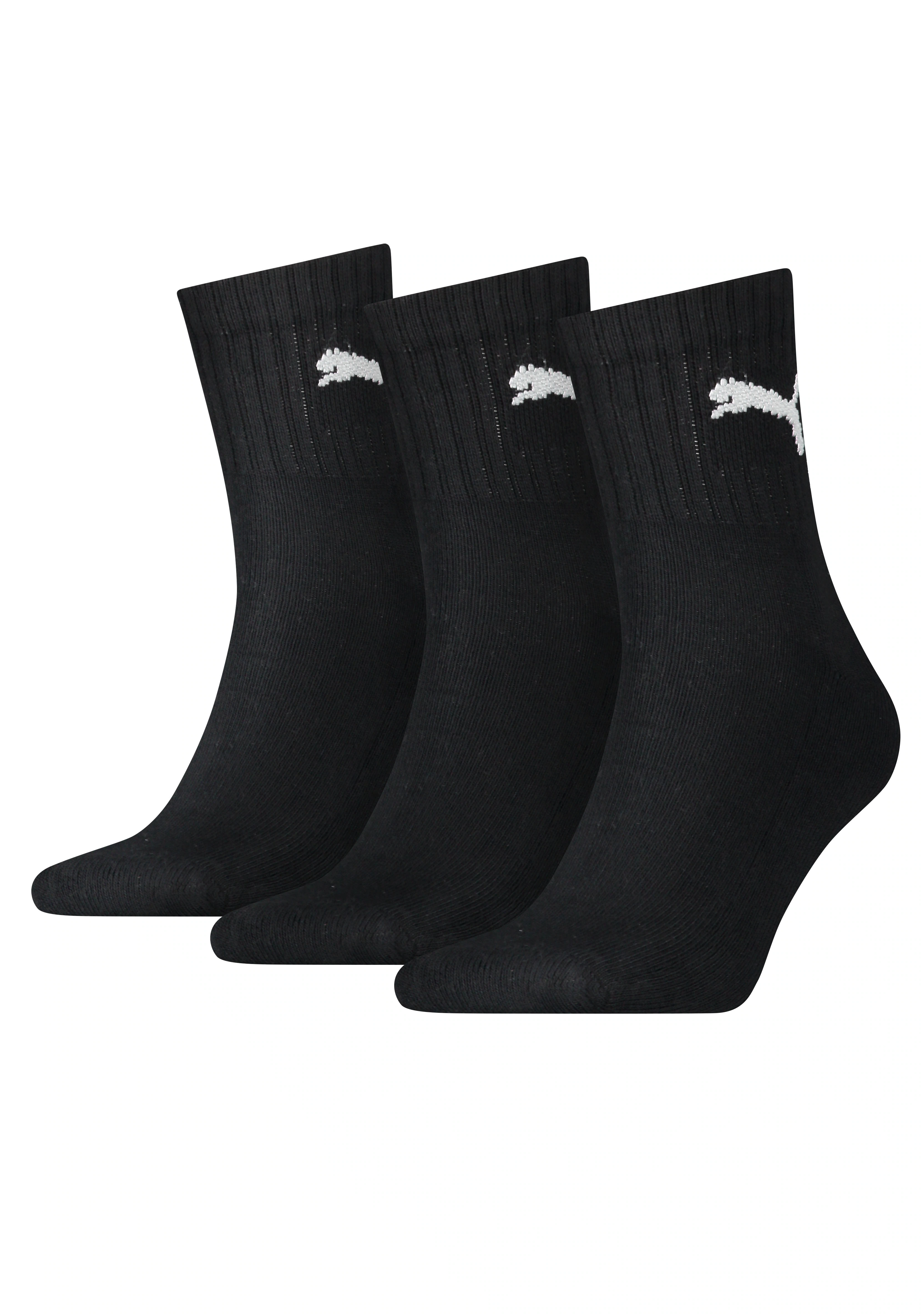 PUMA Sportsocken "short crew", (3 Paar), gepolsterte Frottee-Sohle, atmungs günstig online kaufen