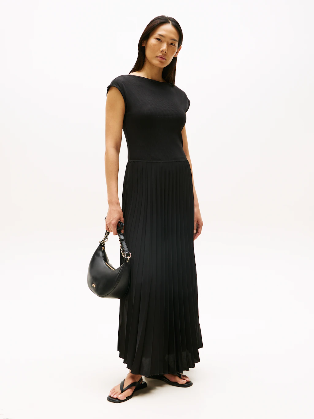 Tommy Hilfiger A-Linien-Kleid "5X2 RIB MIDI F&F DRS" günstig online kaufen
