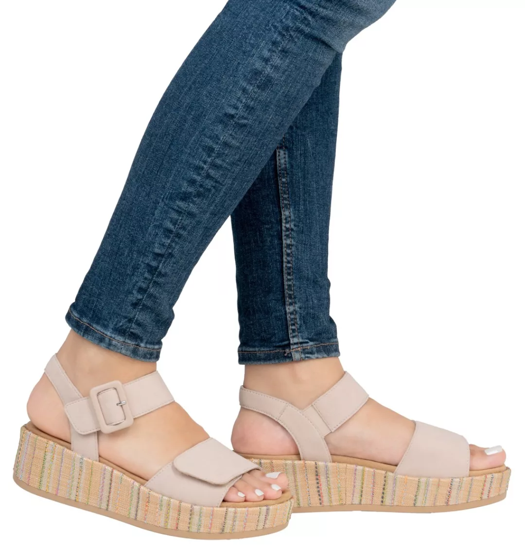 Remonte Sandalette "Elisabeth Hurley-Collection", Keilabsatz, Sommerschuh, günstig online kaufen