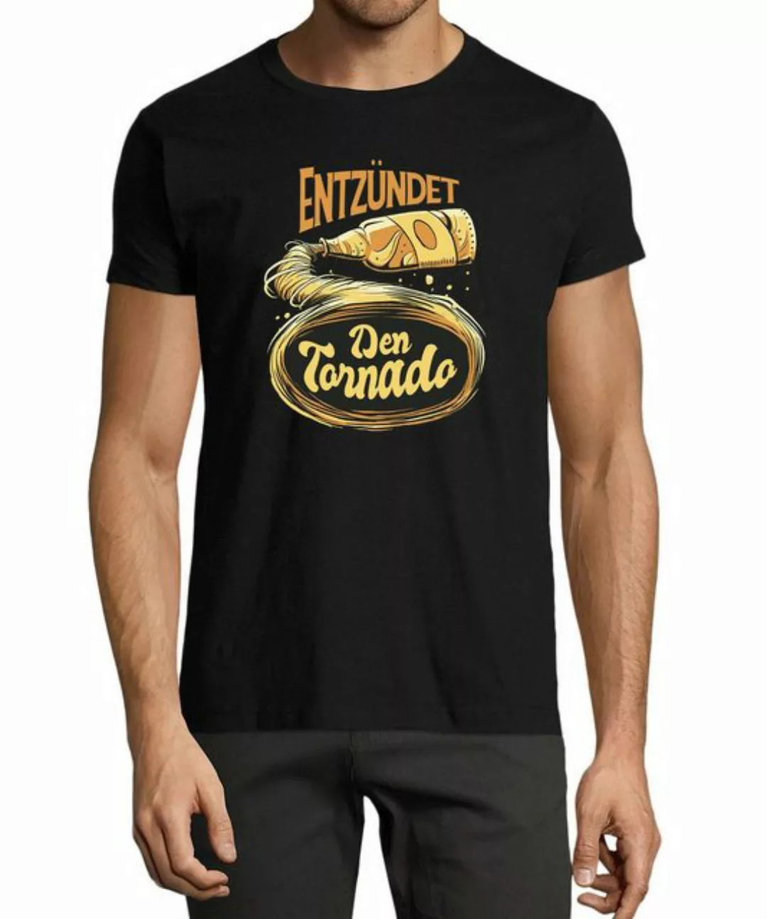 MyDesign24 T-Shirt Herren Fun Print Shirt - Oktoberfest Trinkshirt Entzünde günstig online kaufen