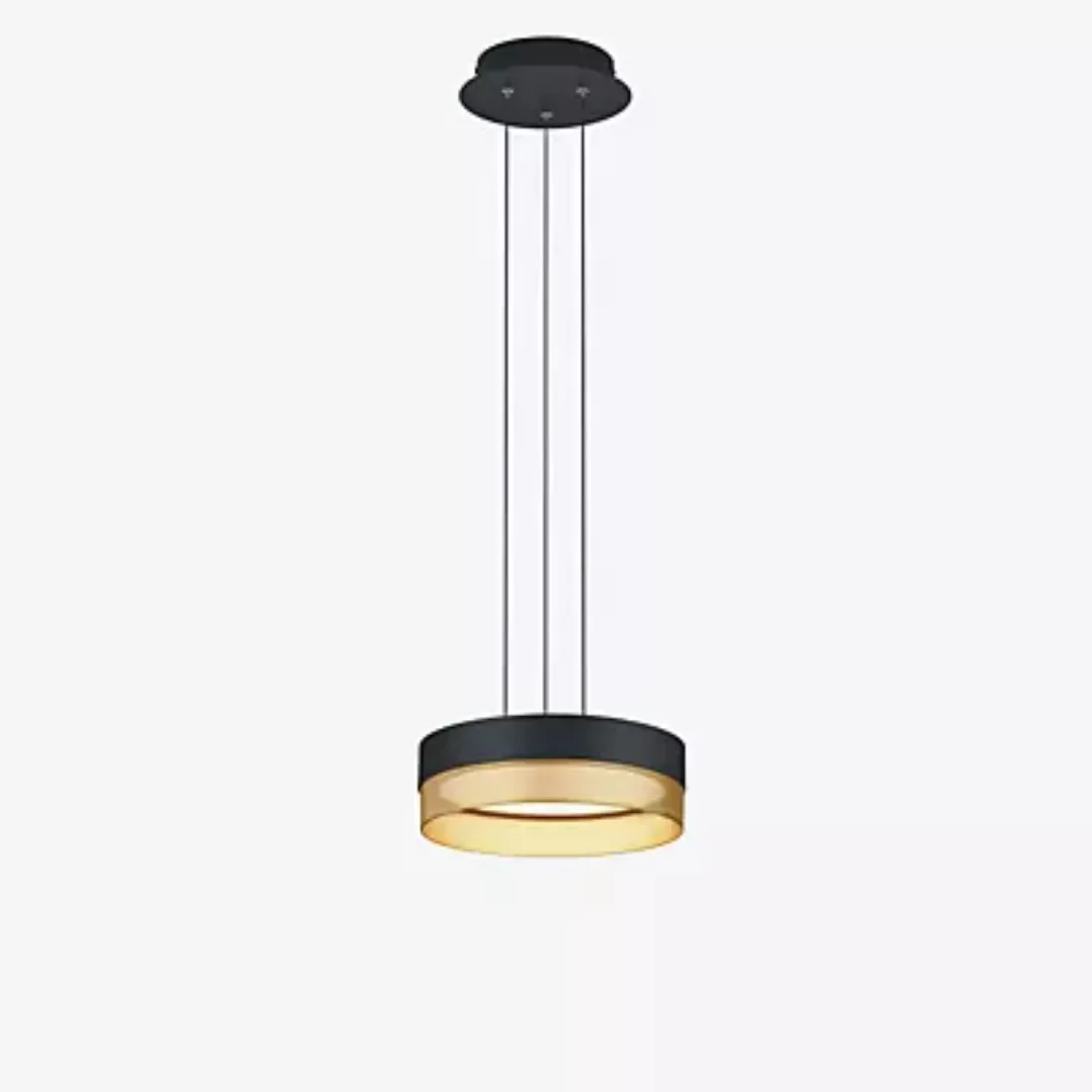 Hell Mesh Pendelleuchte LED, schwarz/gold - 30 cm günstig online kaufen