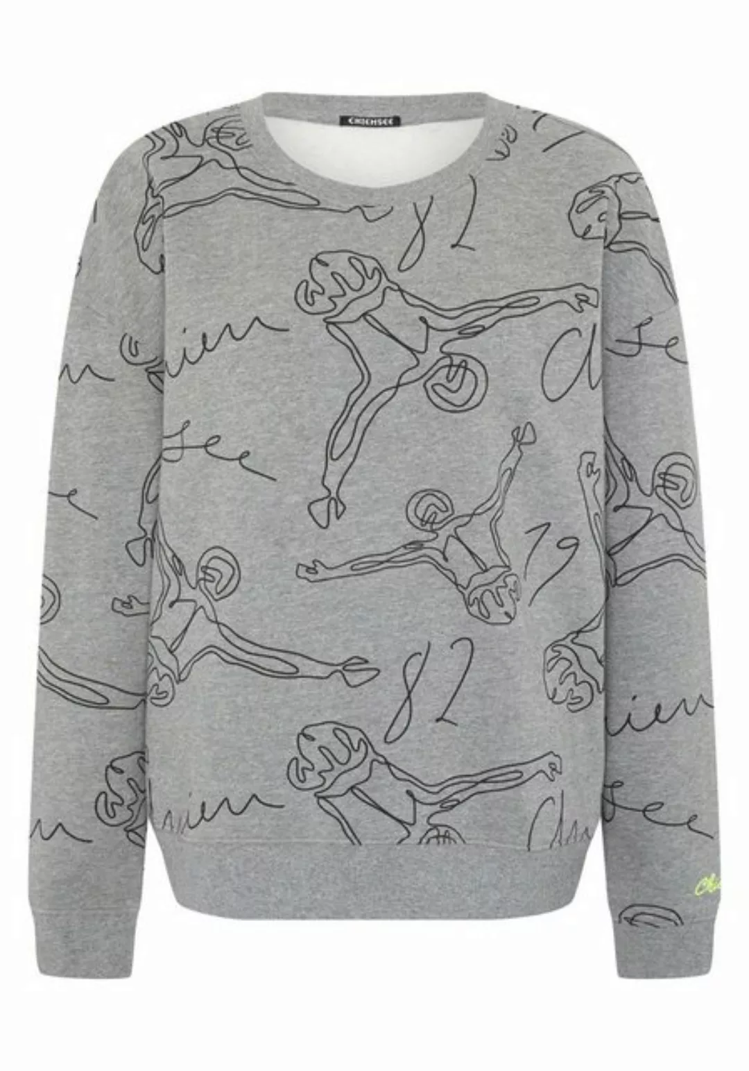 Chiemsee Sweatshirt Sweatshirt mit Label-Art-Muster 1 günstig online kaufen
