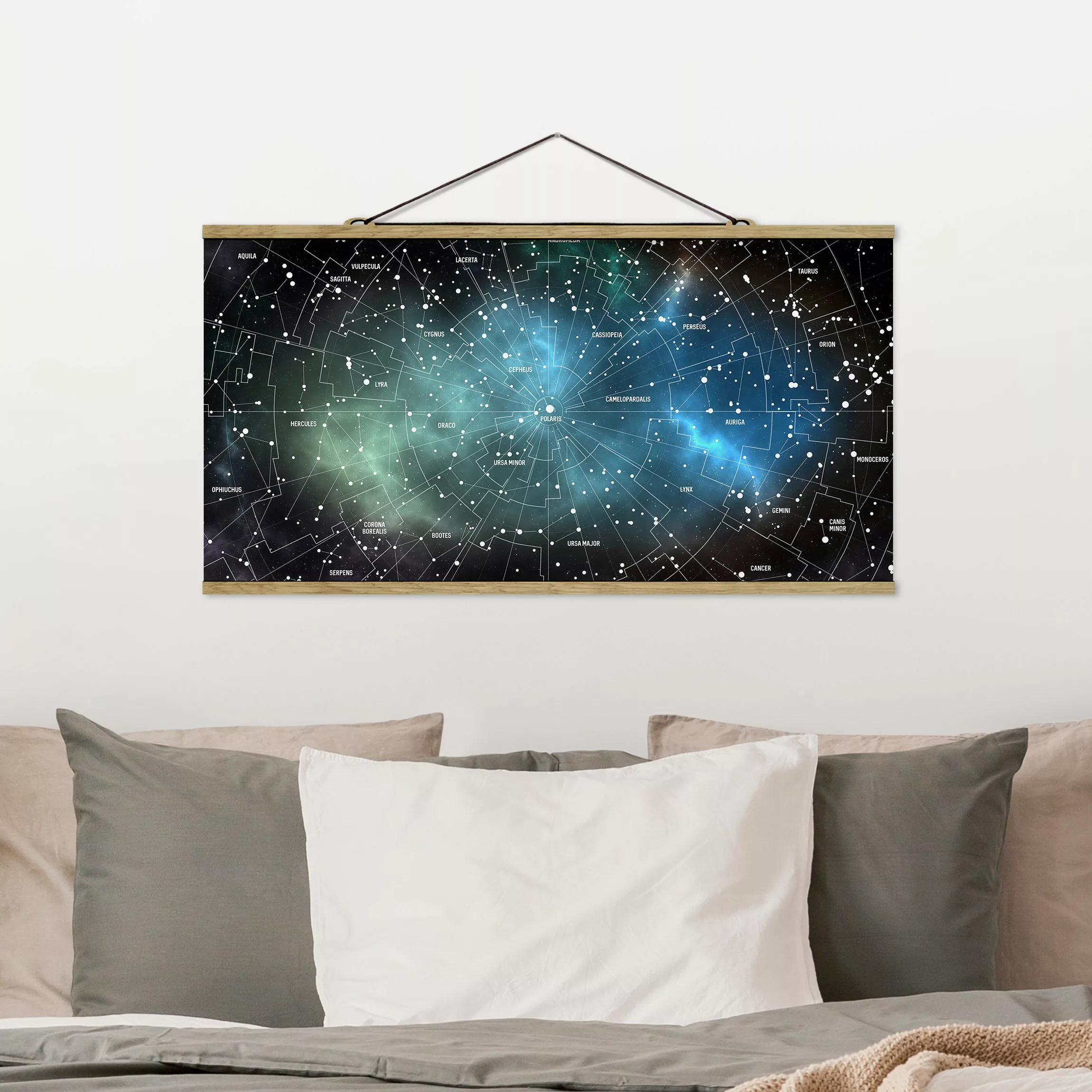 home24 Stoffbild Sternbilder Galaxienebel günstig online kaufen