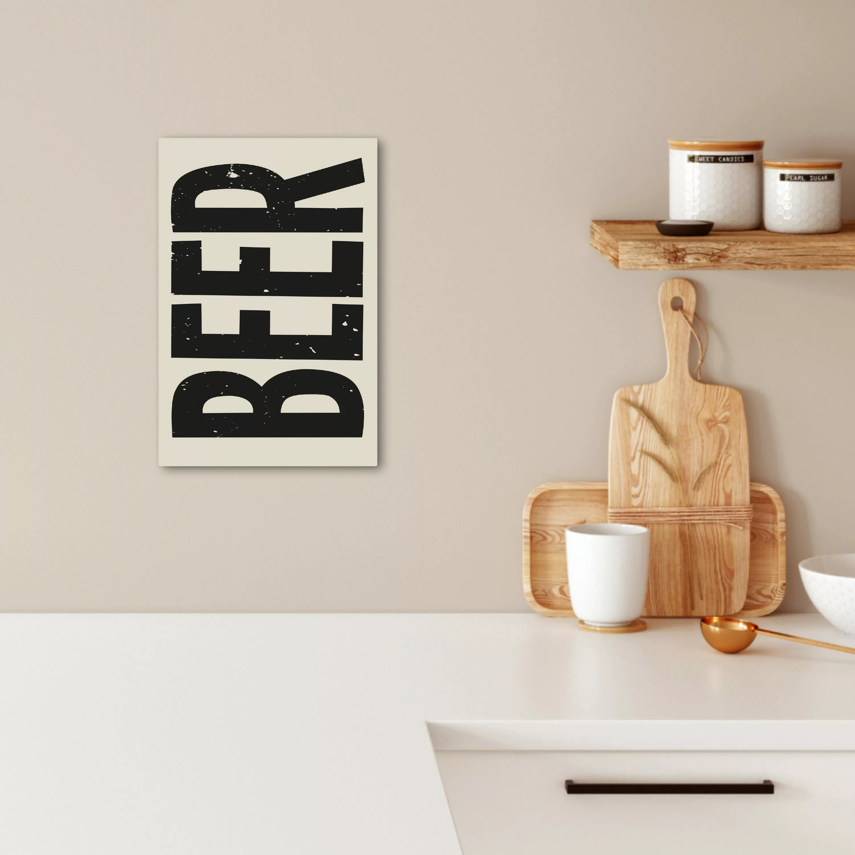 OneMillionCanvasses® Leinwandbild Bär - Vintage - günstig online kaufen