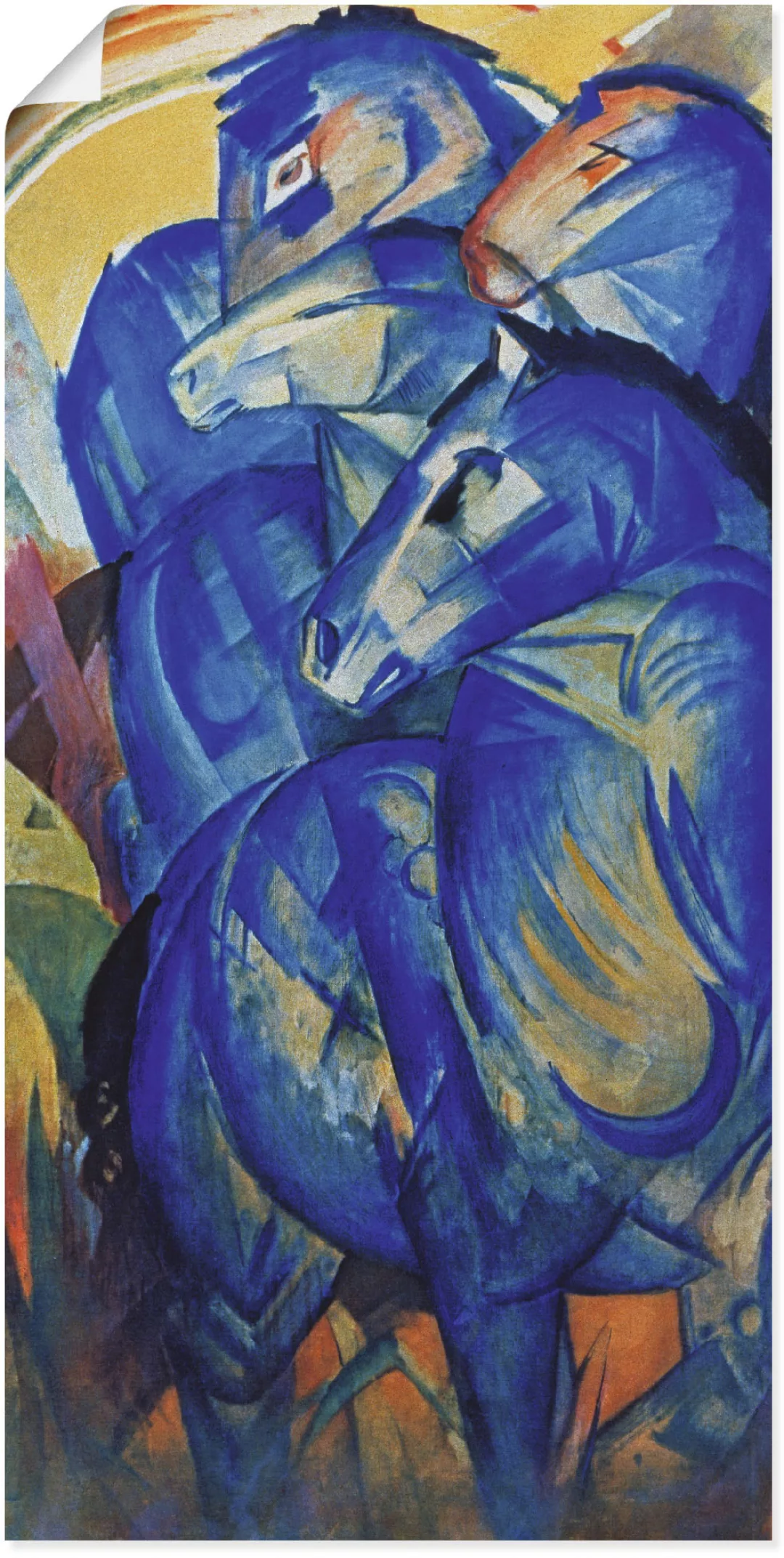 Artland Wandbild "Turm der blauen Pferde. 1913", Haustiere, (1 St.) günstig online kaufen