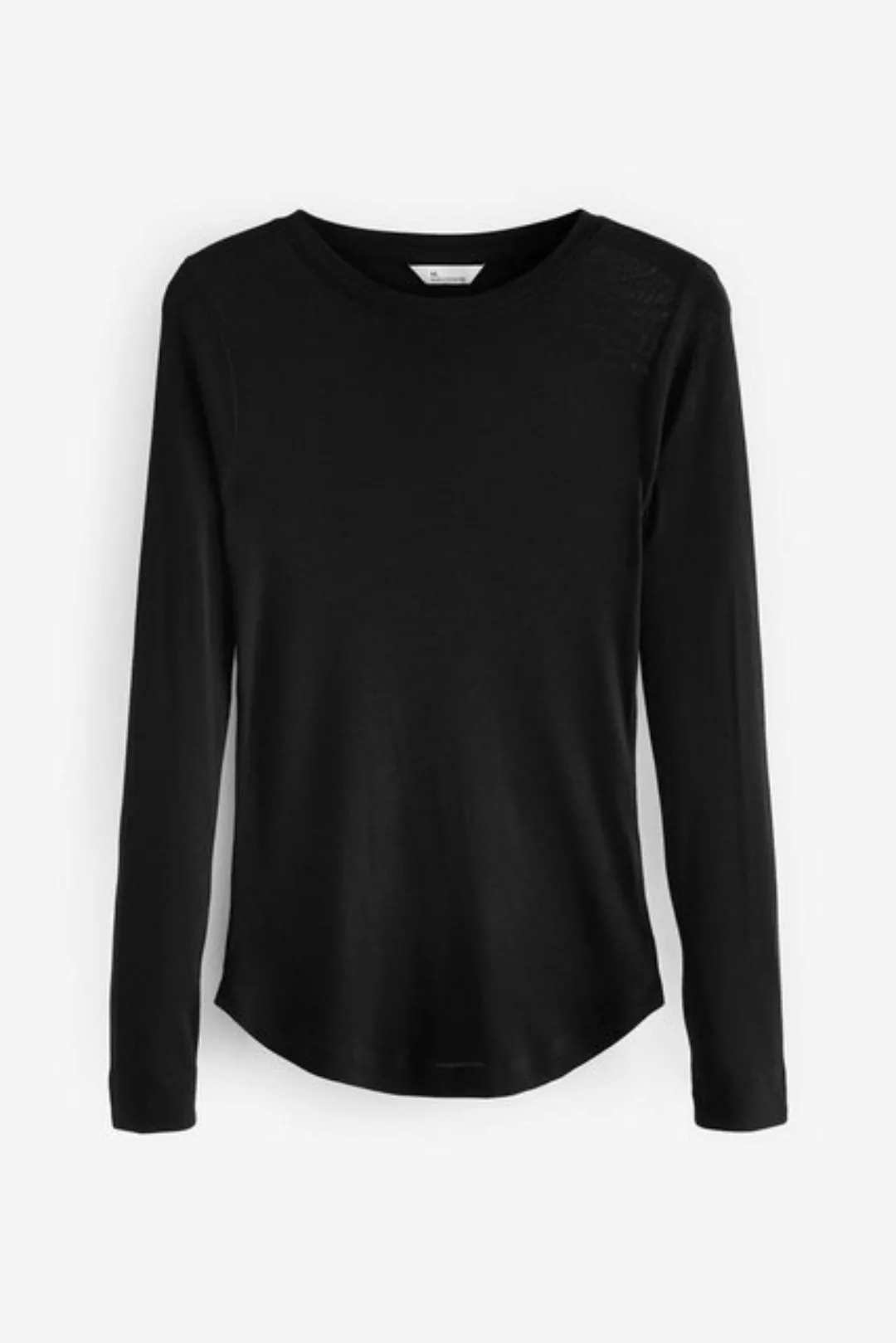Next Langarmshirt Premium-Langarmshirt mit Rundhalsausschnitt (1-tlg) günstig online kaufen