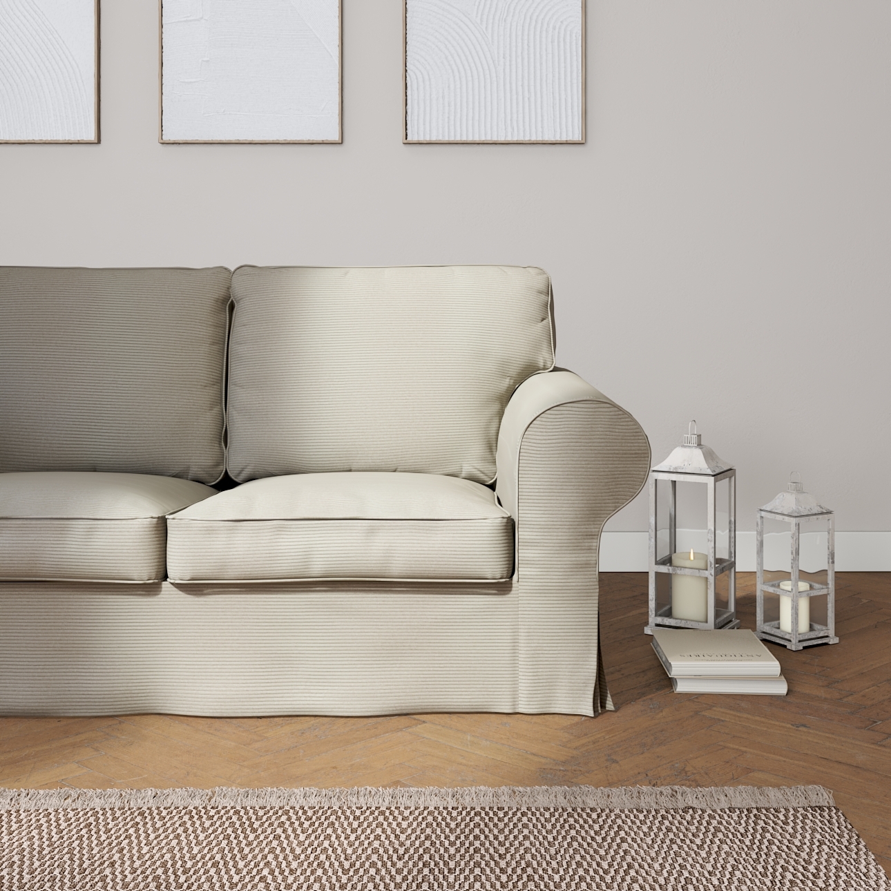 Bezug für Ektorp 2-Sitzer Schlafsofa NEUES Modell, grau, Sofabezug für  Ekt günstig online kaufen