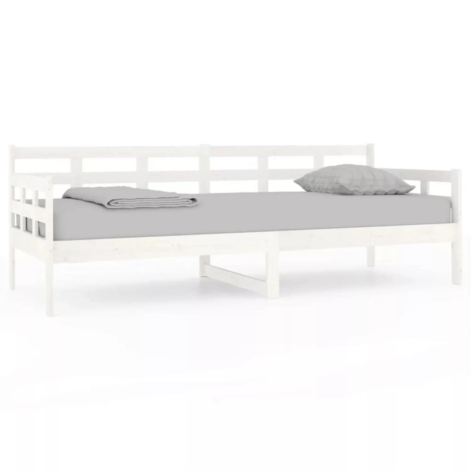 Vidaxl Tagesbett Weiß Massivholz Kiefer 80x200 Cm günstig online kaufen