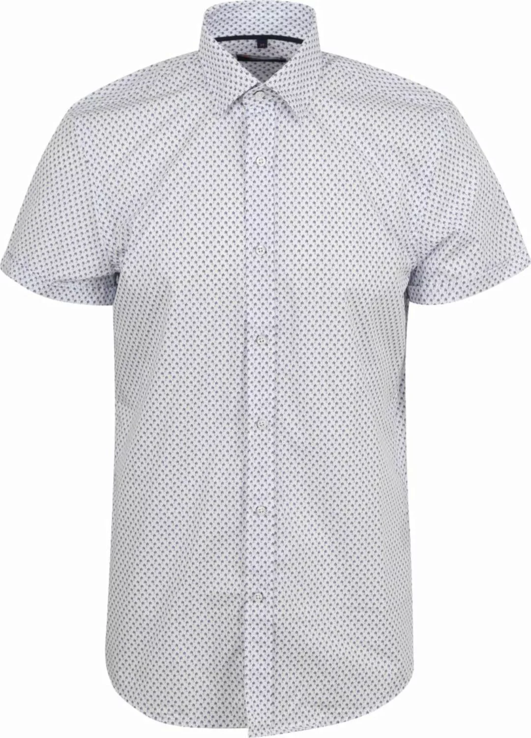 Suitable Short Sleeve Hemd Druck Blau - Größe L günstig online kaufen