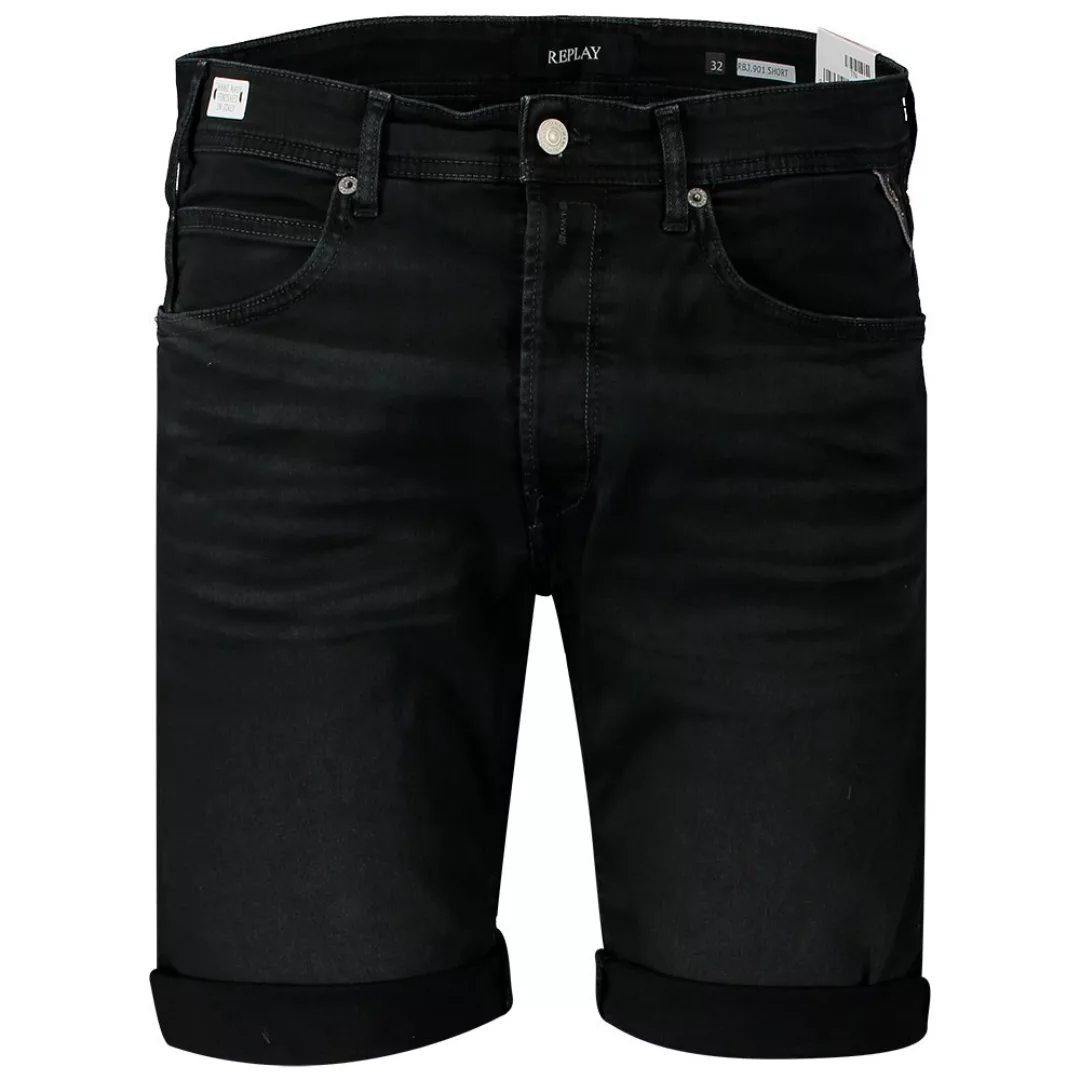Replay Ma981b.000.8005355.998 Jeans-shorts 36 Black Delavè günstig online kaufen