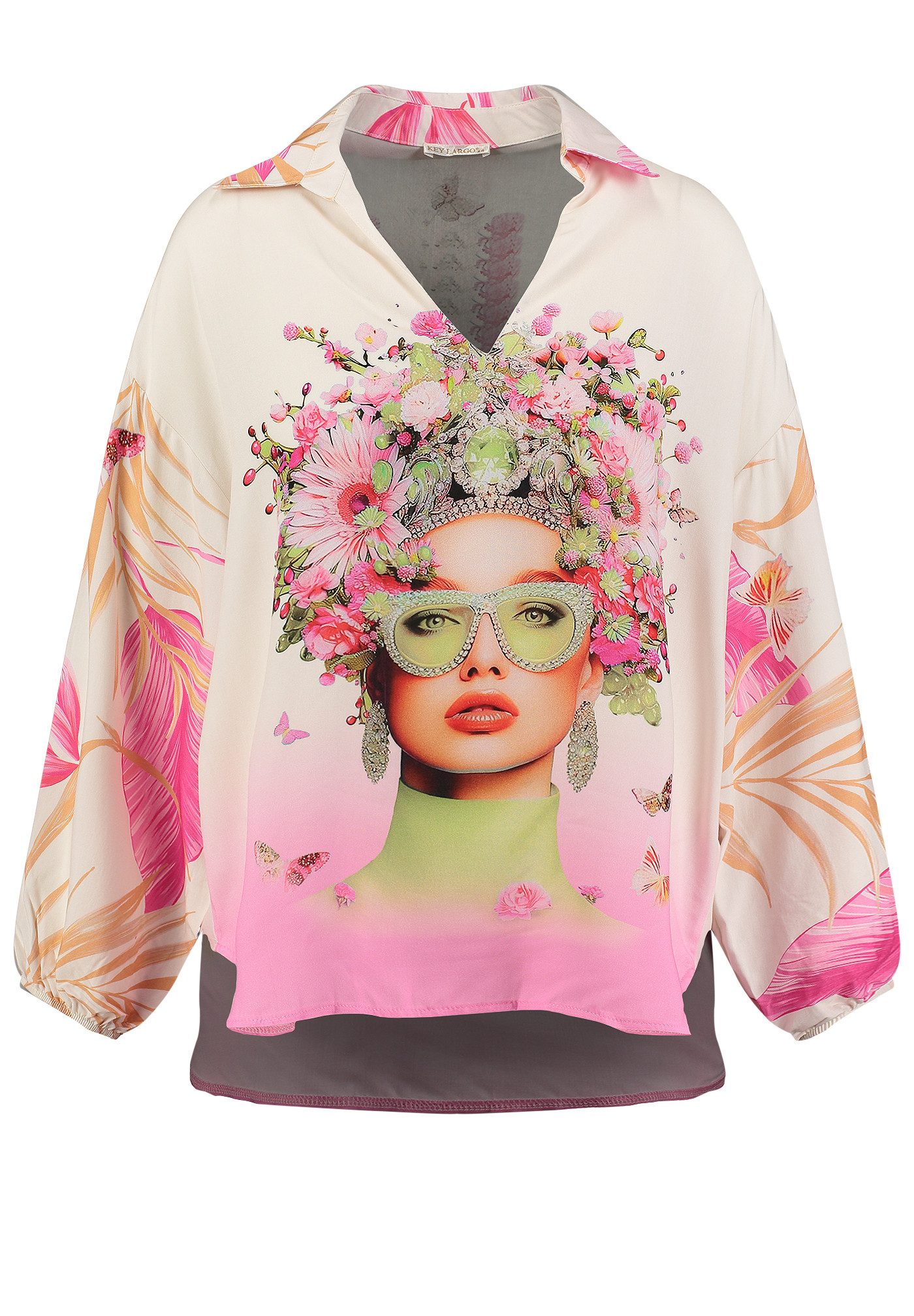 Key Largo Langarmbluse WB FANCY (1-tlg) günstig online kaufen
