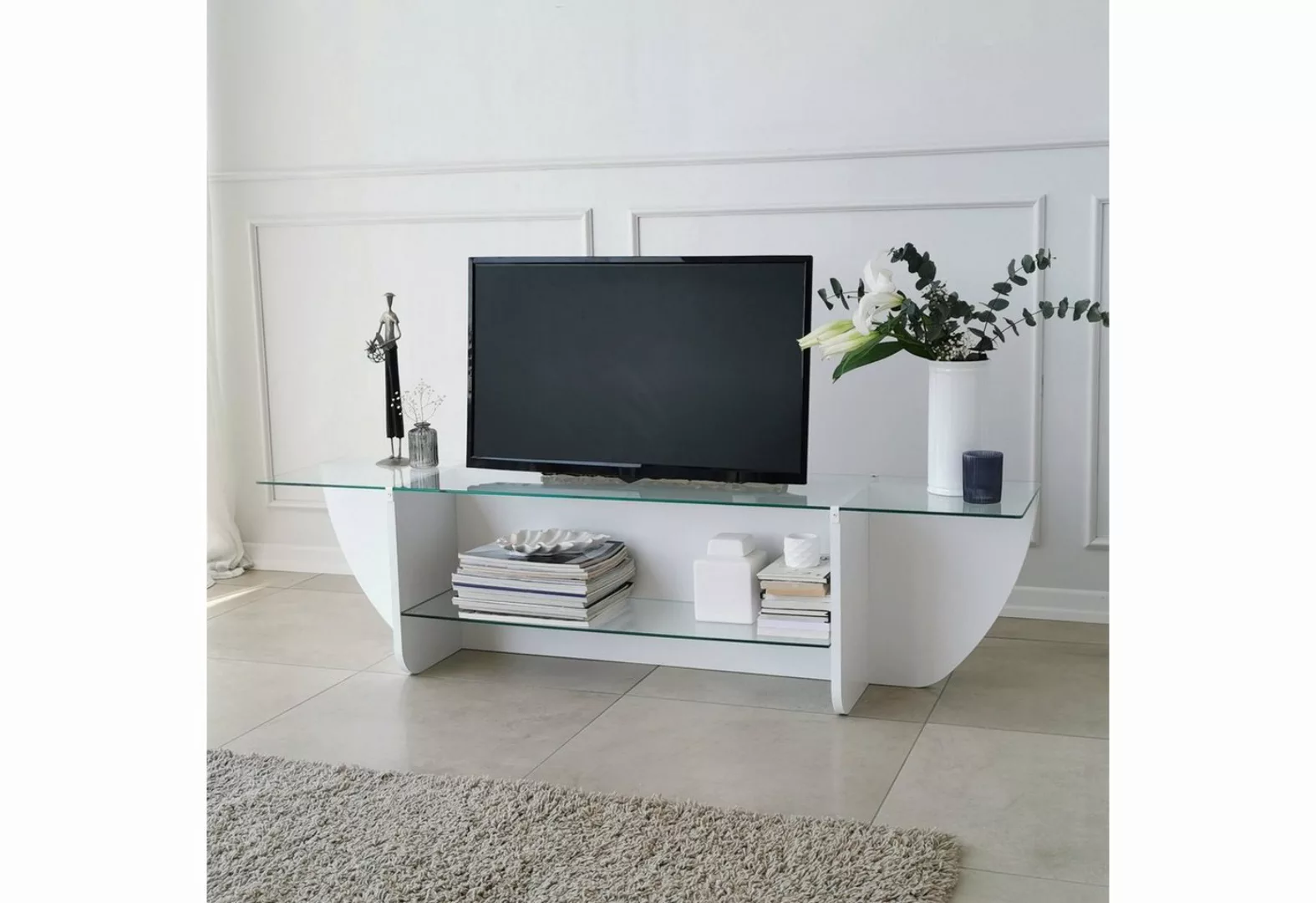Skye Decor TV-Schrank Schränke, 40x158x35 cm, 100% getempertes Glas günstig online kaufen