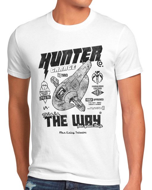 style3 T-Shirt Hunter Garage yoda wars boba fett mandalorian andor star günstig online kaufen