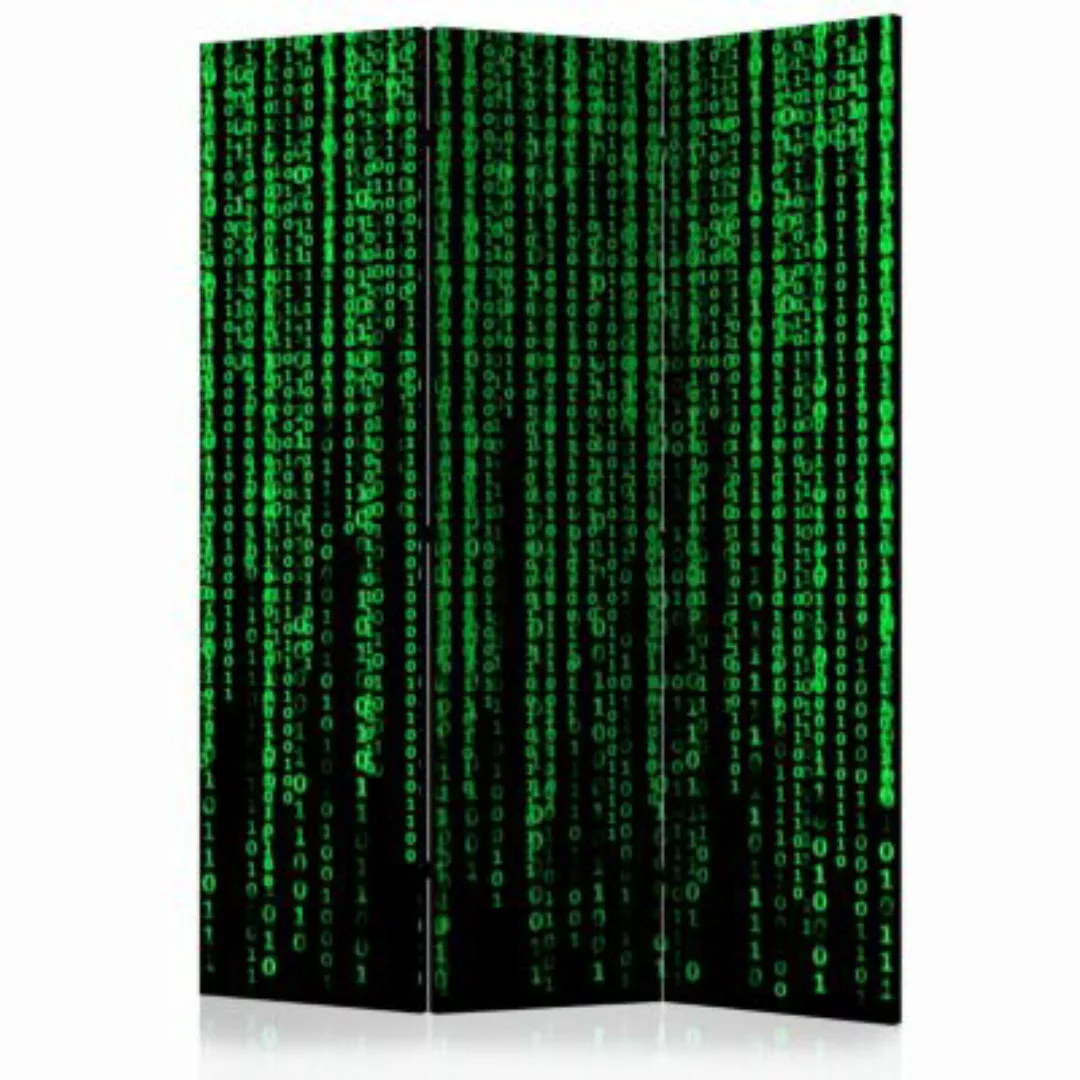 artgeist Paravent Digital Rain [Room Dividers] grün-kombi Gr. 135 x 172 günstig online kaufen