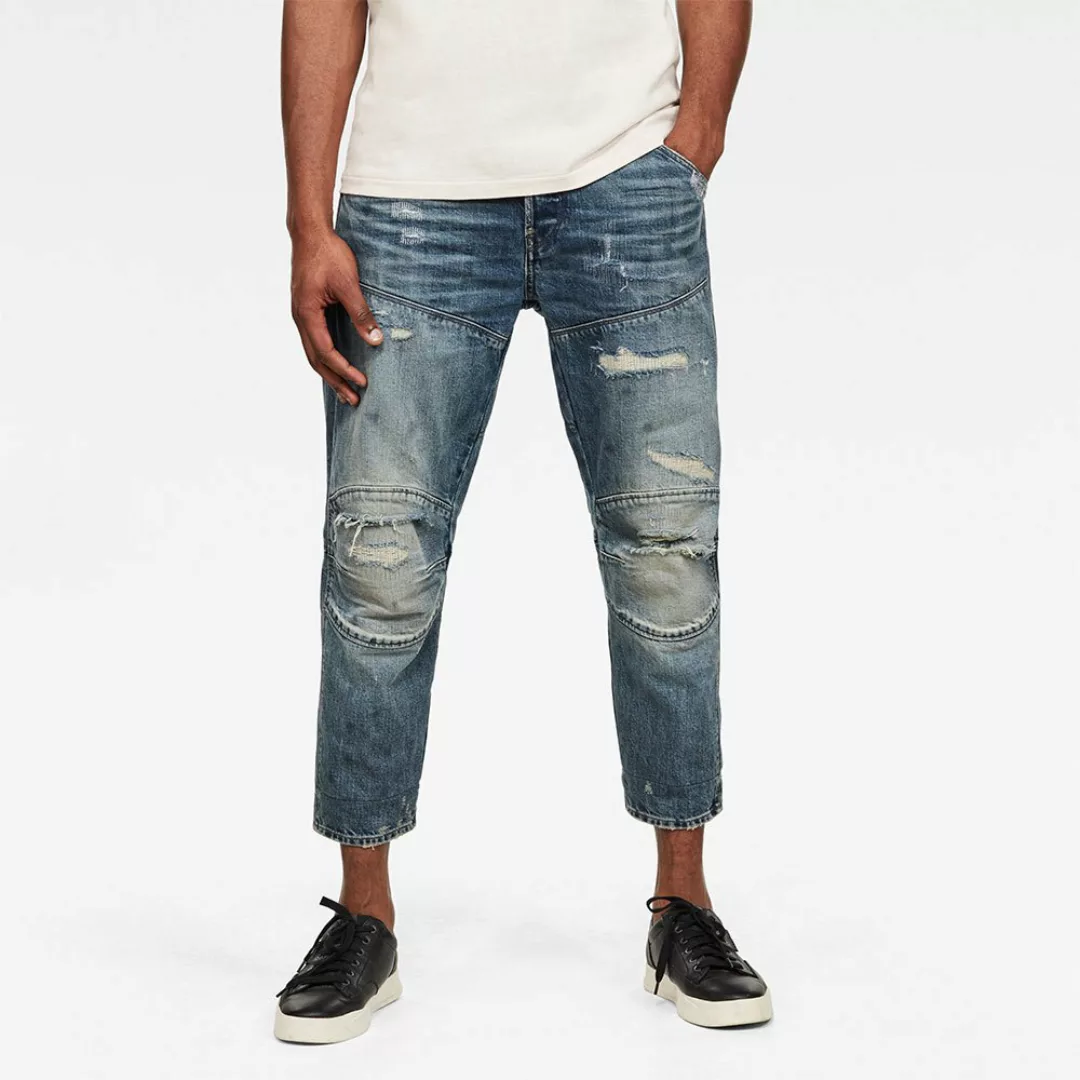 G-star 5620 3d Original Relaxed Tapered Jeans 31 Antic Faded Ripped Prussia günstig online kaufen