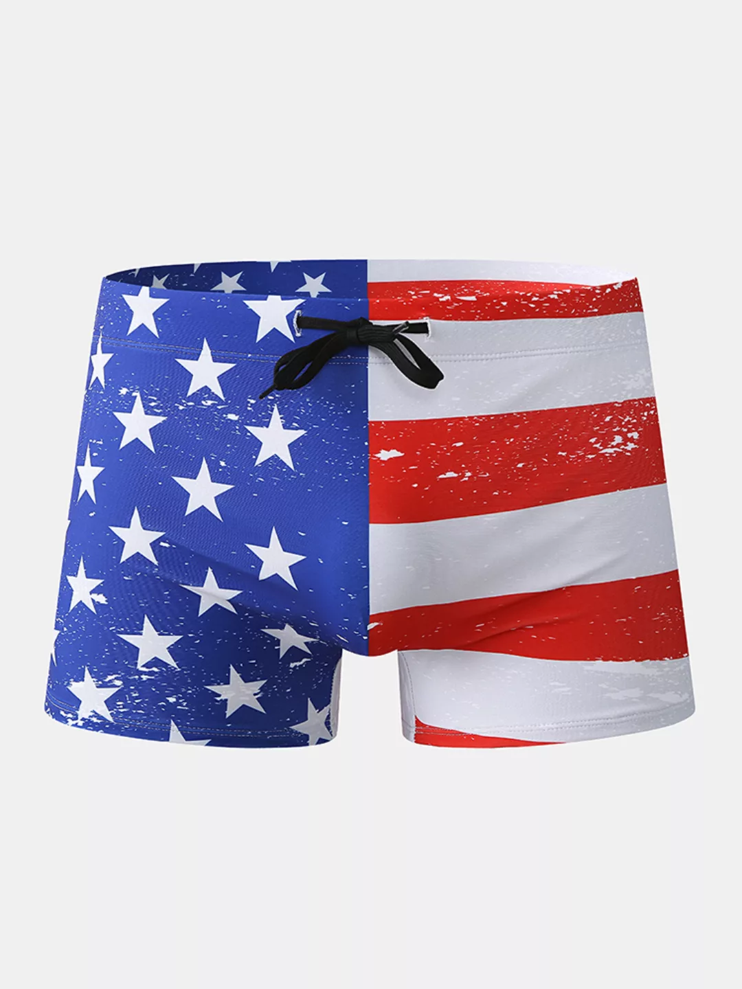 Männer drucken Badehose Amerika Flaggen Kordelzug Buchstaben Badeanzug günstig online kaufen