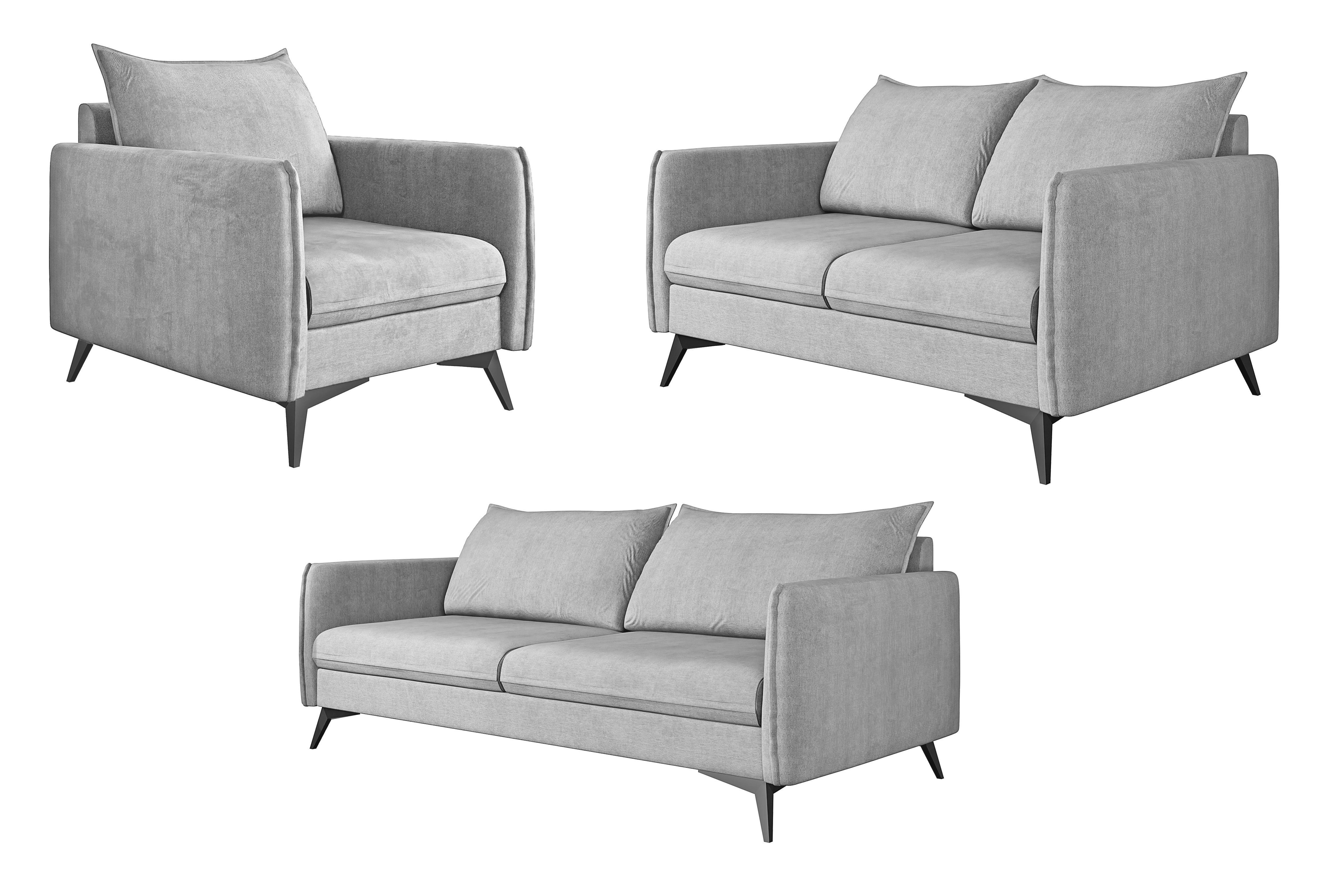 S-Style Möbel Polstergarnitur 3+2+1 Azalea mit günstig online kaufen