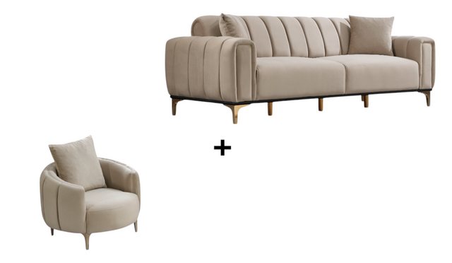 BENEDO MÖBEL Polstergarnitur BARCELONA Sofa – Handgefertigt aus Massivholz günstig online kaufen