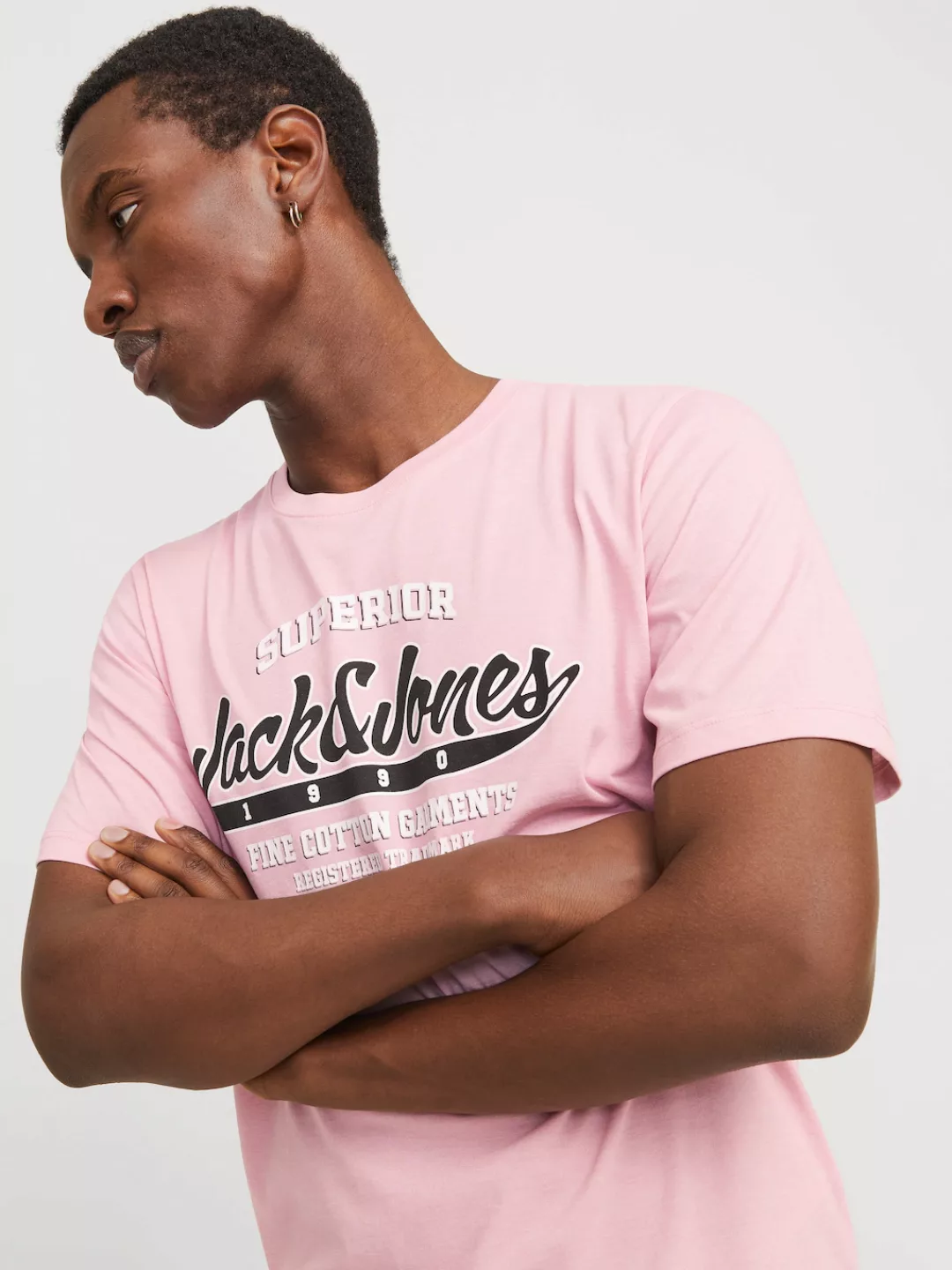 Jack & Jones Rundhalsshirt "JJELOGO TEE SS O-NECK 2 COL SS25 SN", mit Logo günstig online kaufen