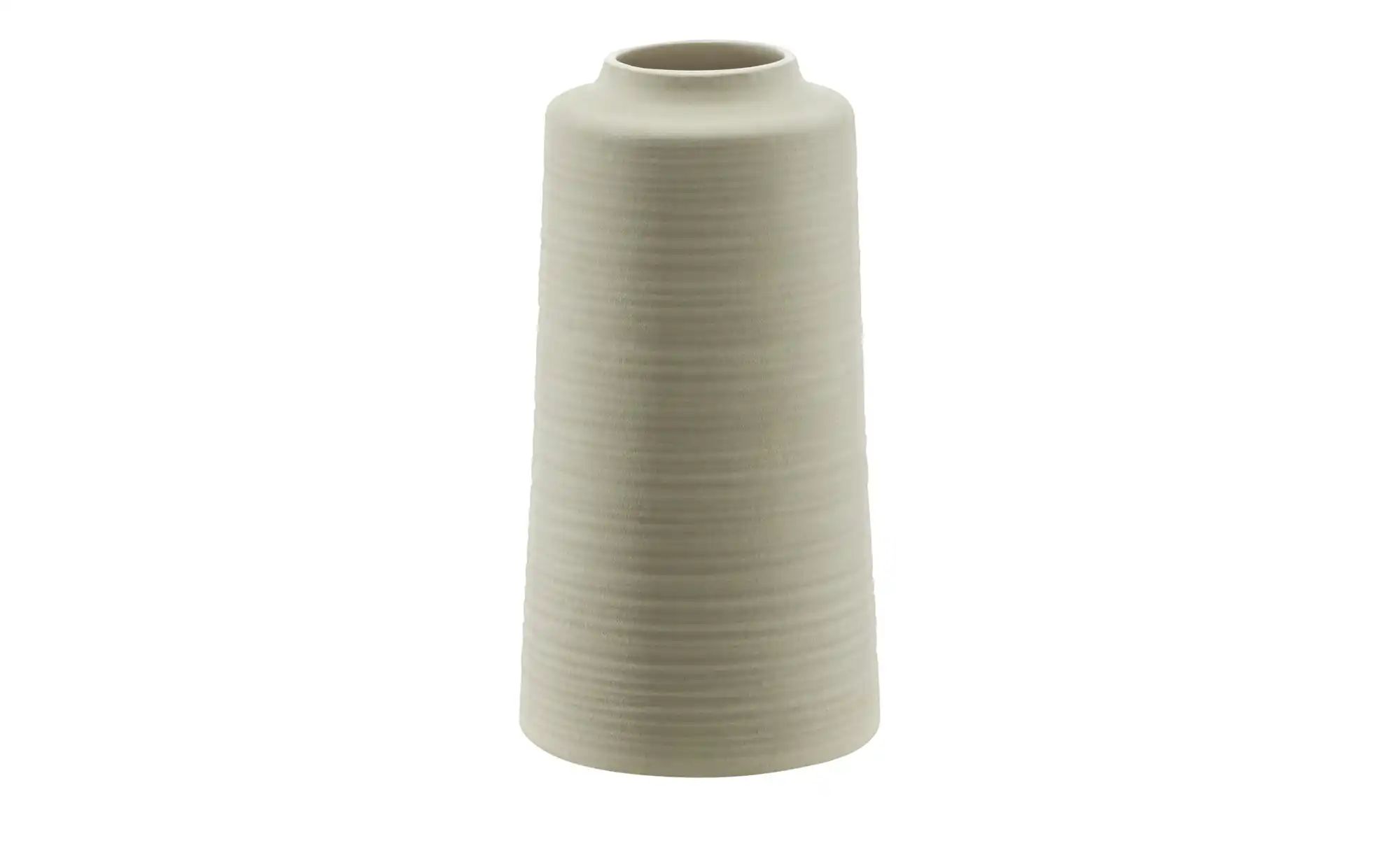 Gray & Jones Vase   ¦ grau ¦ Steinzeug ¦ Maße (cm): H: 21,59  Ø: 11.43 Acce günstig online kaufen