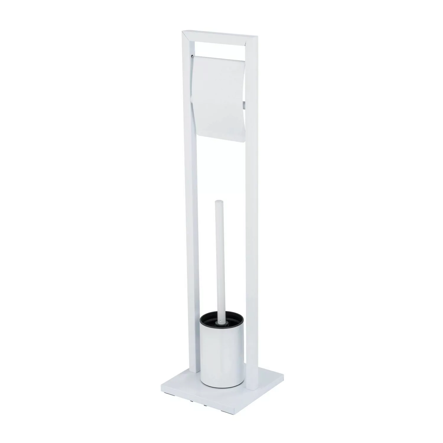 WENKO WC-Garnitur »Mengara«, aus Stahl, weiß, mit auswechselbarem Bürstenko günstig online kaufen