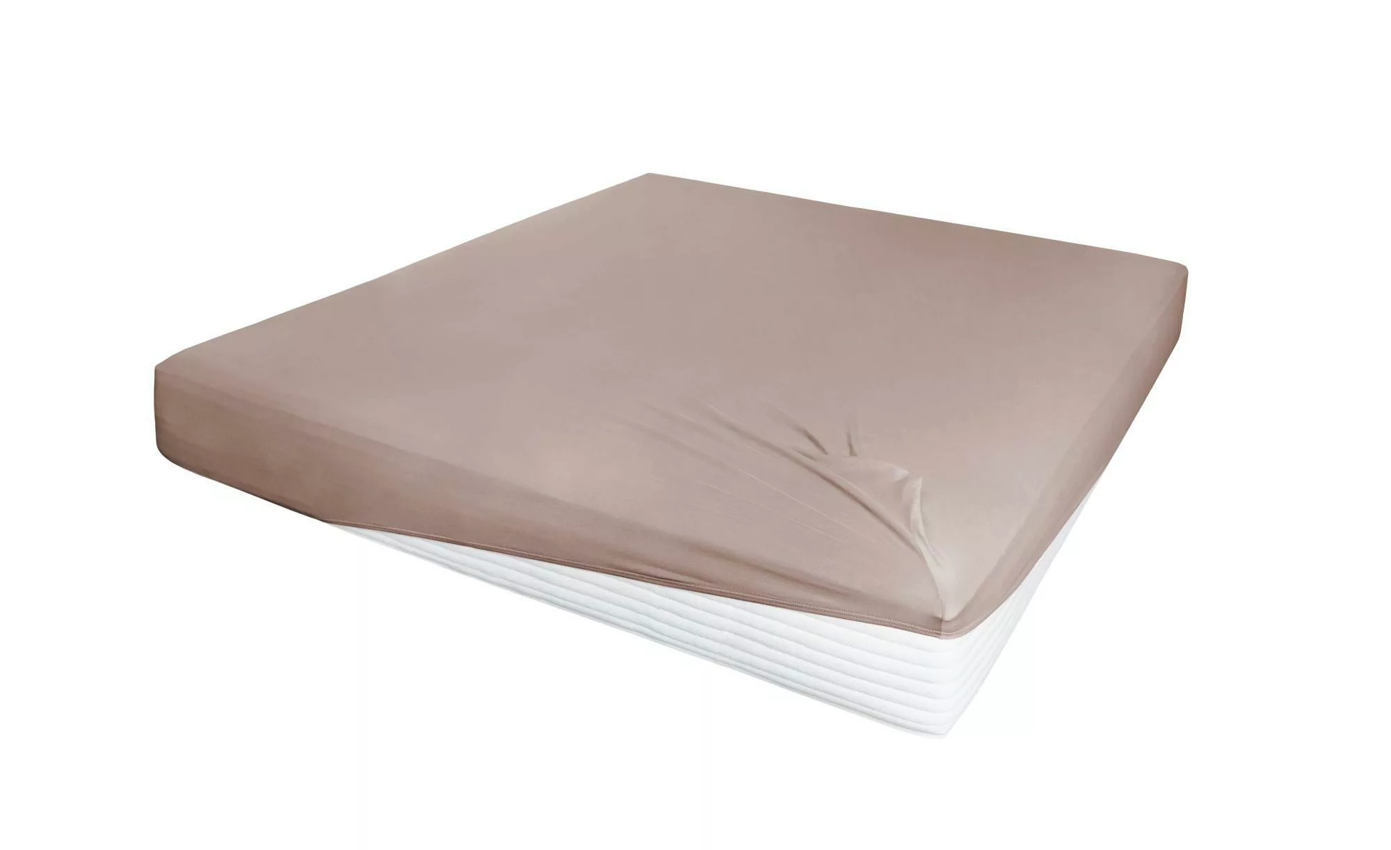 Jersey-Elastan Boxspringlaken ¦ braun ¦ Baumwollmischgewebe ¦ Maße (cm): B: günstig online kaufen