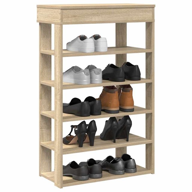 vidaXL Schuhschrank Schuhregal Sonoma-Eiche 60x30x98 cm Holzwerkstoff günstig online kaufen