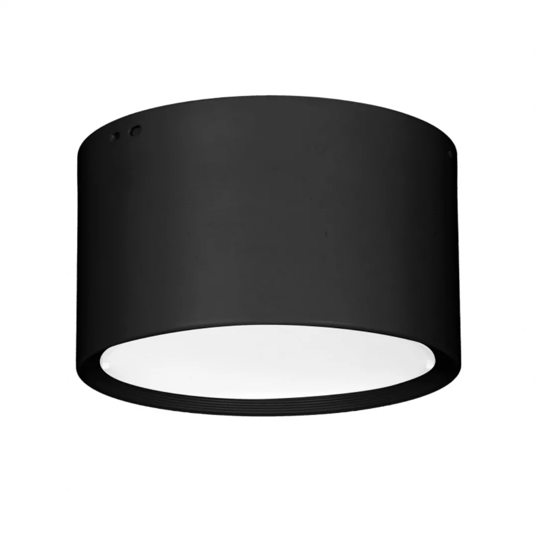 LED-Downlight Ita in Schwarz mit Diffusor, Ø 15 cm günstig online kaufen