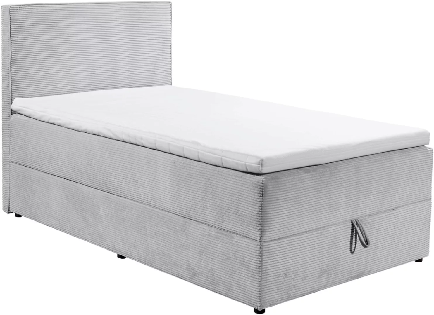 ED EXCITING DESIGN Boxbett "Larnaca", Bezug aus Cord, inkl. Topper und Bett günstig online kaufen