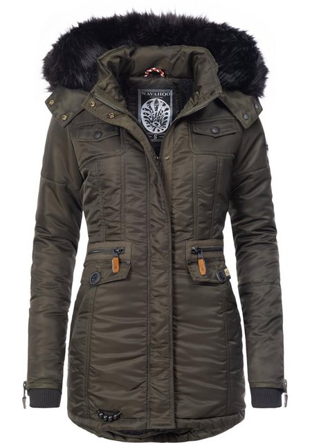 Navahoo Steppmantel Schätzchen warmer Winterparka mit Kunstfellkapuze günstig online kaufen