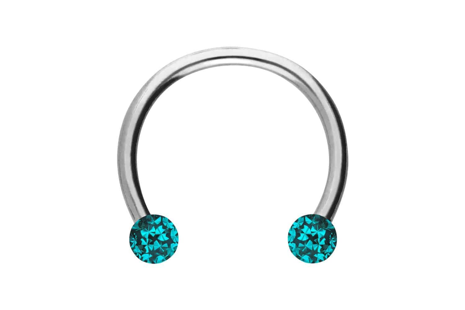 PIERCINGLINE Nasenpiercing Titan Hufeisenring EPOXY-KUGELN (Hufeisen-Ringe günstig online kaufen