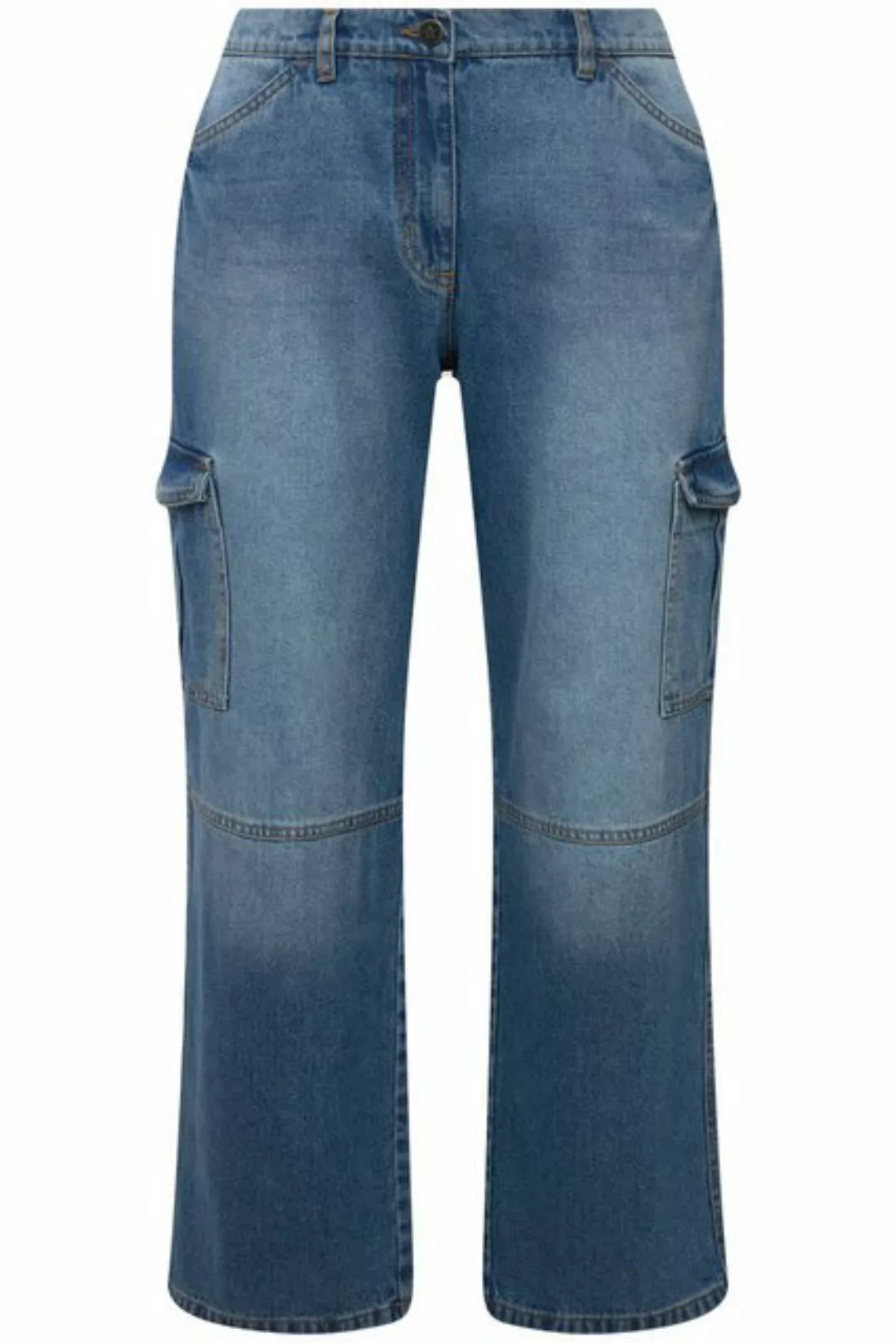 Angel of Style Regular-fit-Jeans Cargojeans Straight Fit bleached Cargotasc günstig online kaufen