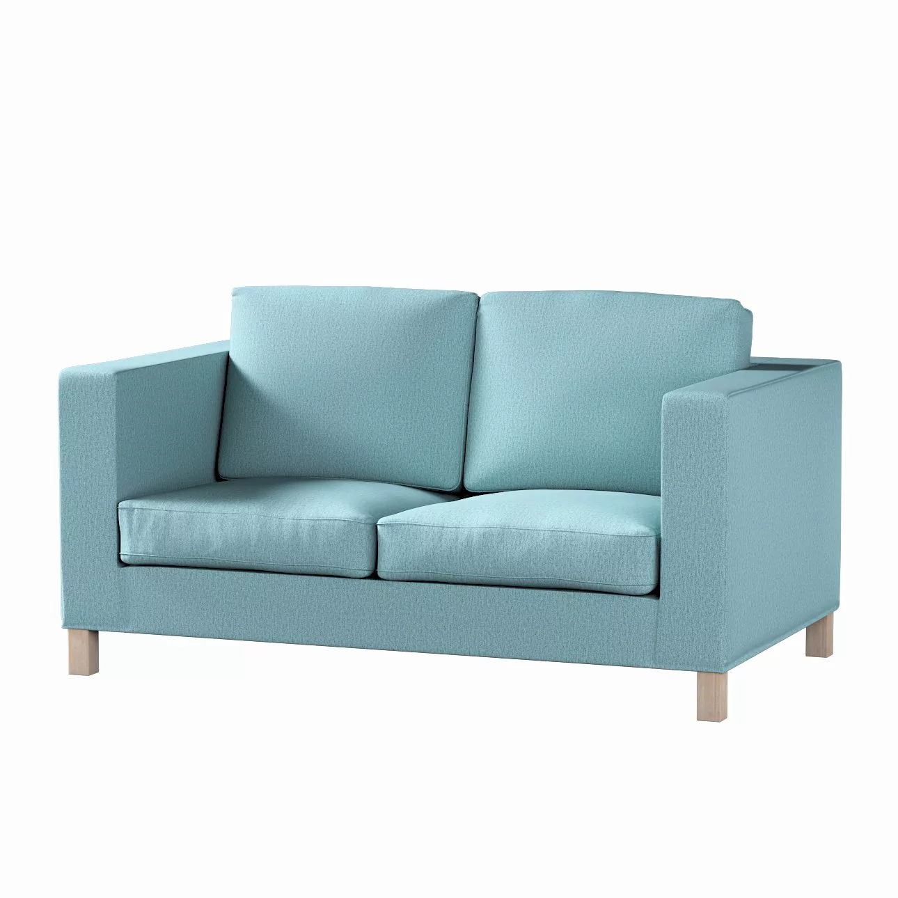 Bezug für Karlanda 2-Sitzer Sofa nicht ausklappbar, kurz, blau, 60cm x 30cm günstig online kaufen