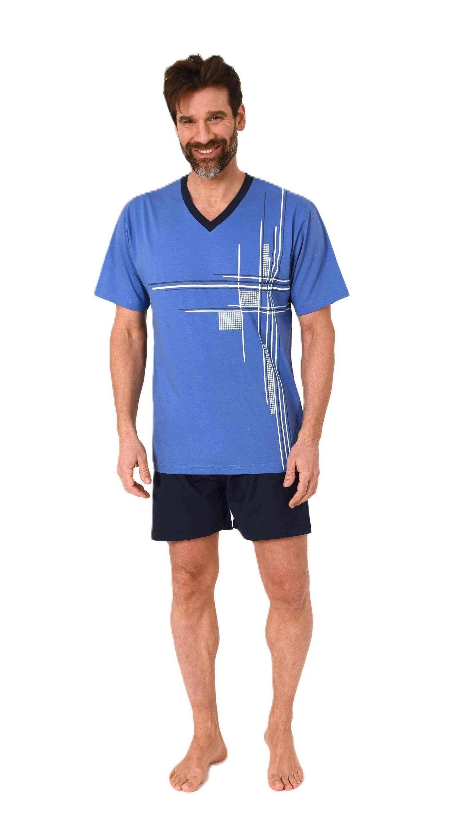 Normann Pyjama Normann Herren Schlafanzug kurzarm günstig online kaufen