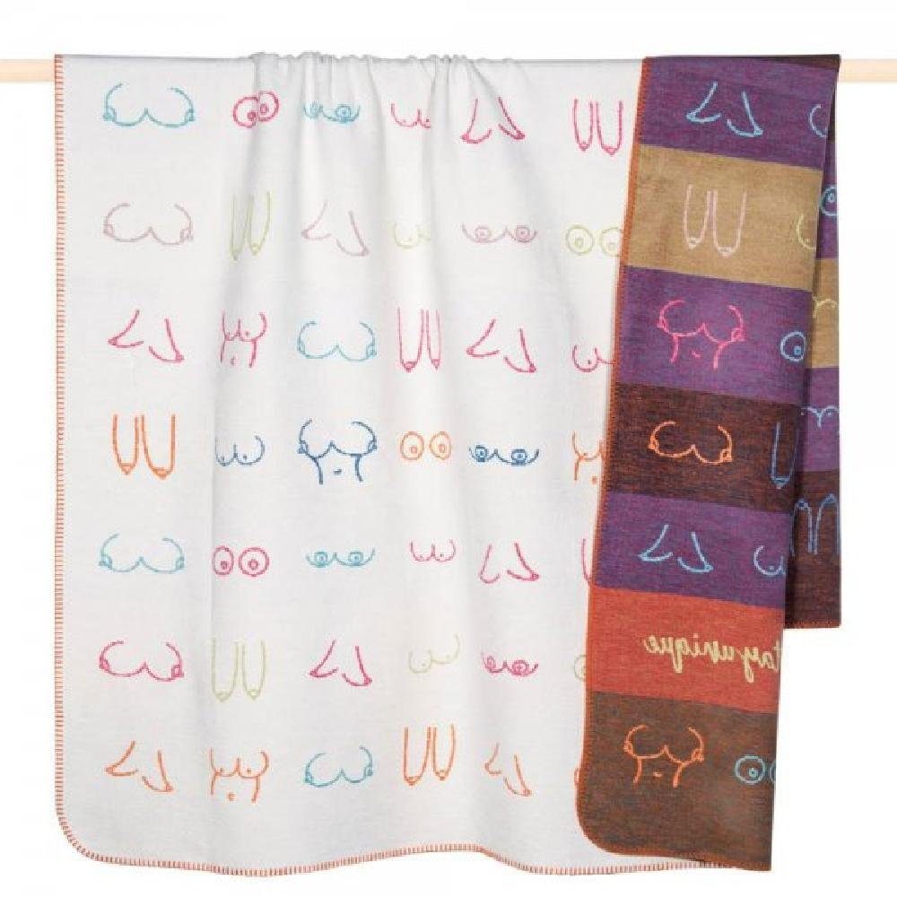 Wohndecke Decke Boobies Brüste Multicolor (150x200cm), günstig online kaufen
