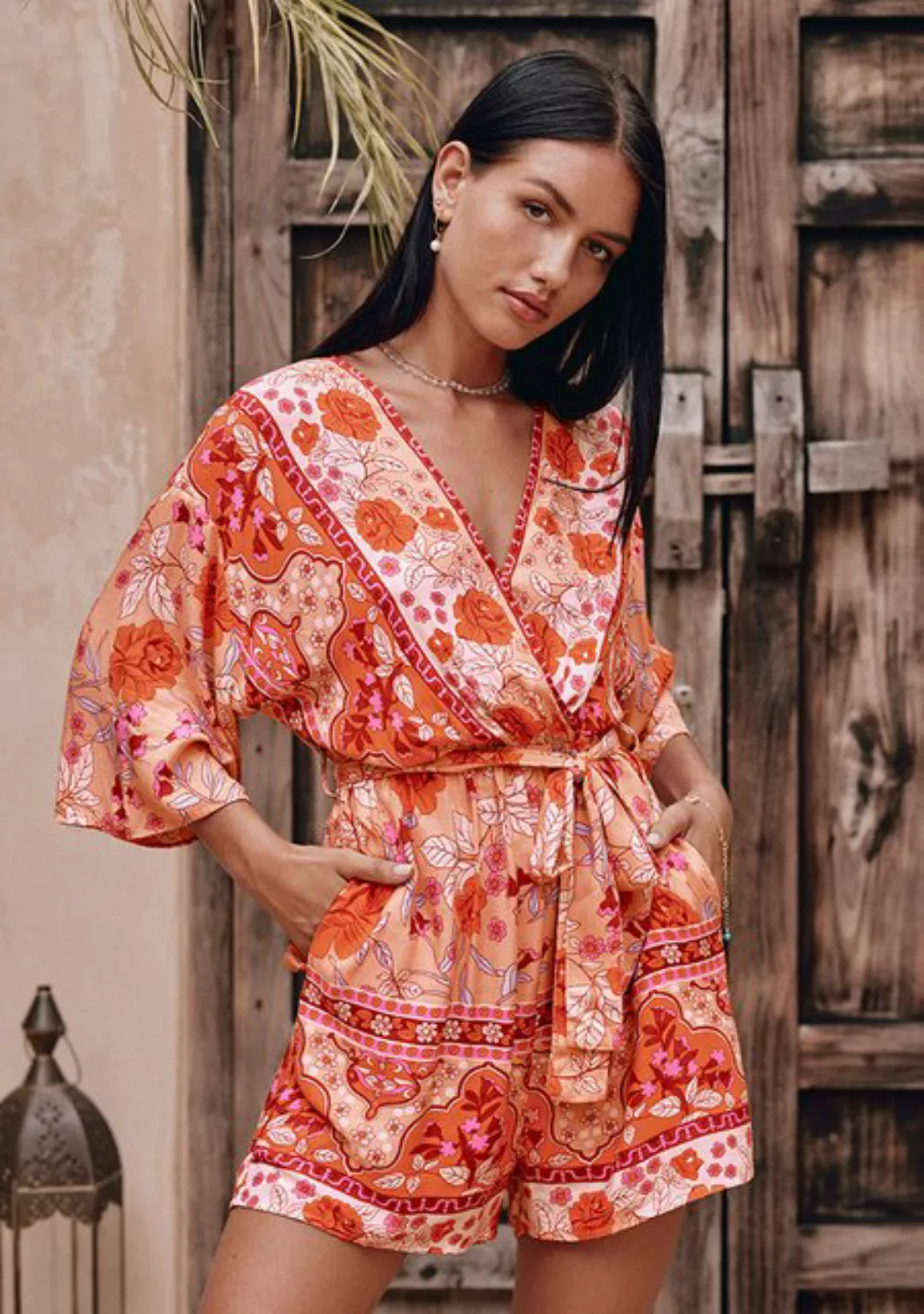 Cupshe Jumpsuit Sommerlicher Blumenprint-Jumpsuit für einen stilvollen Auft günstig online kaufen