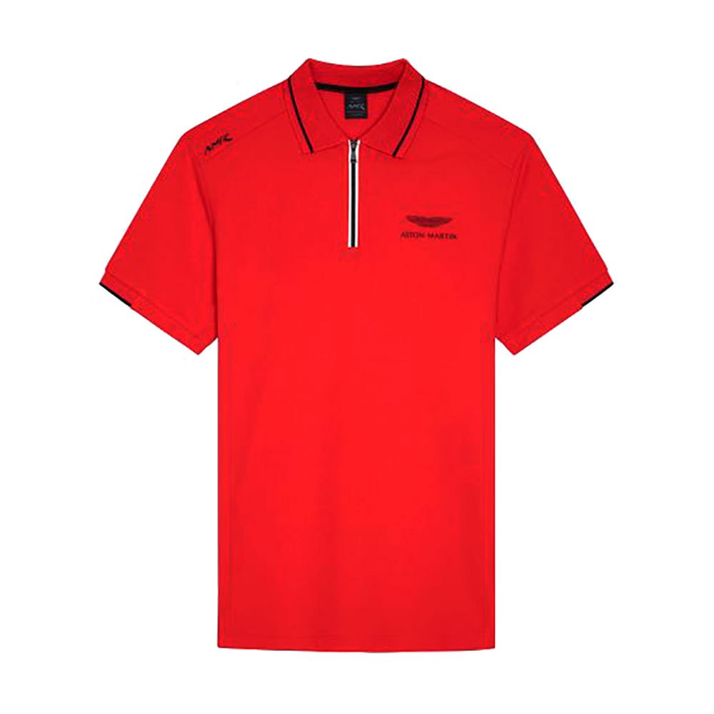 Hackett B&t Aston Martin Racing Kurzarm-poloshirt Mit Reißverschluss XL Red günstig online kaufen