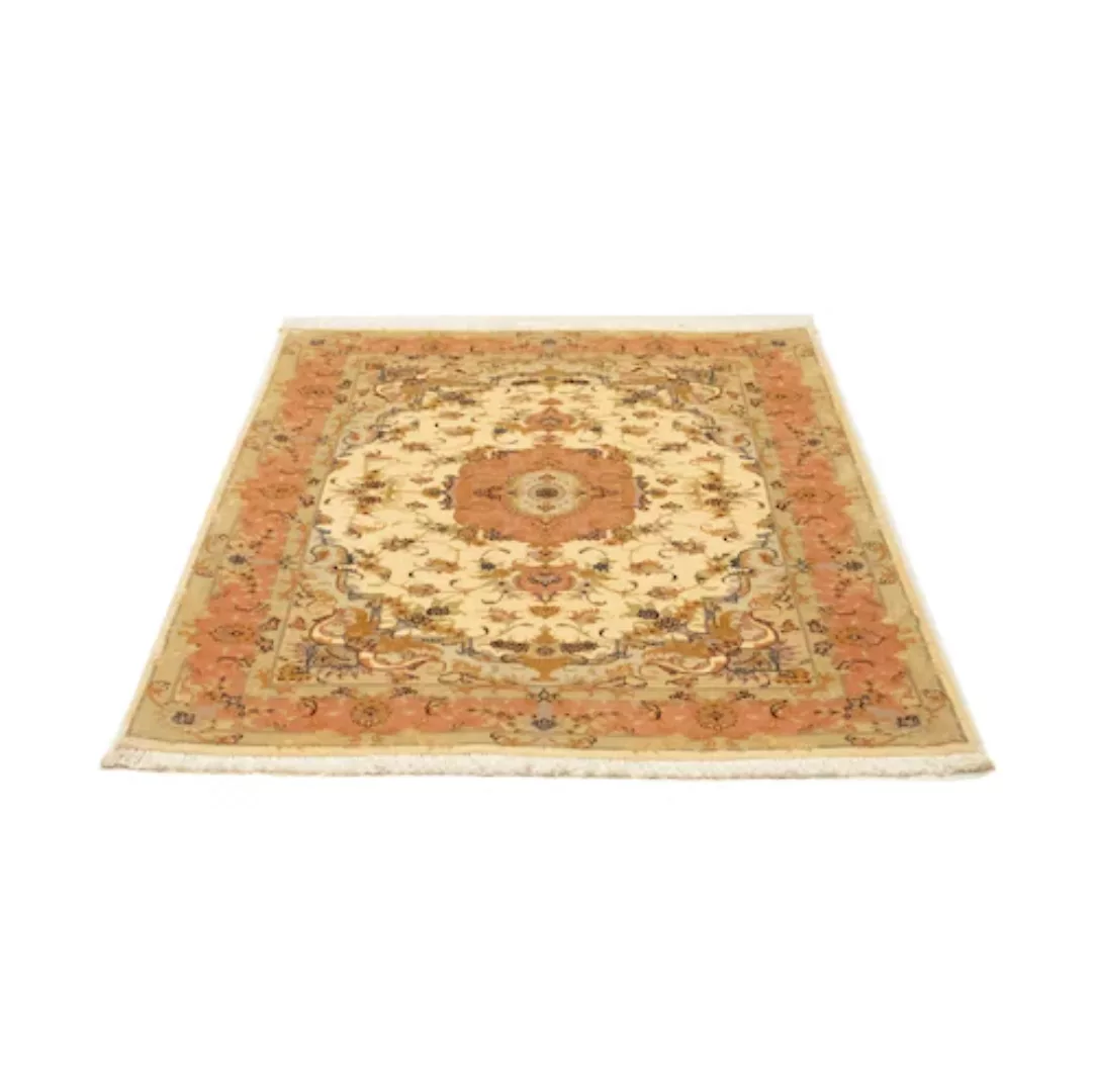 morgenland Teppich »Täbriz 60 Raj Teppich handgeknüpft beige«, rechteckig günstig online kaufen