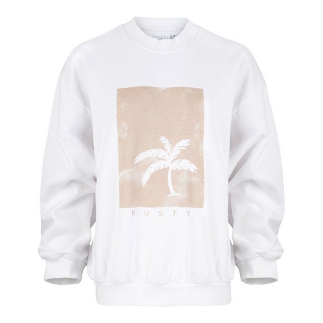 Rusty Sweatshirt SUNSET PALM OVERSIZE CREW NECK FLEECE günstig online kaufen