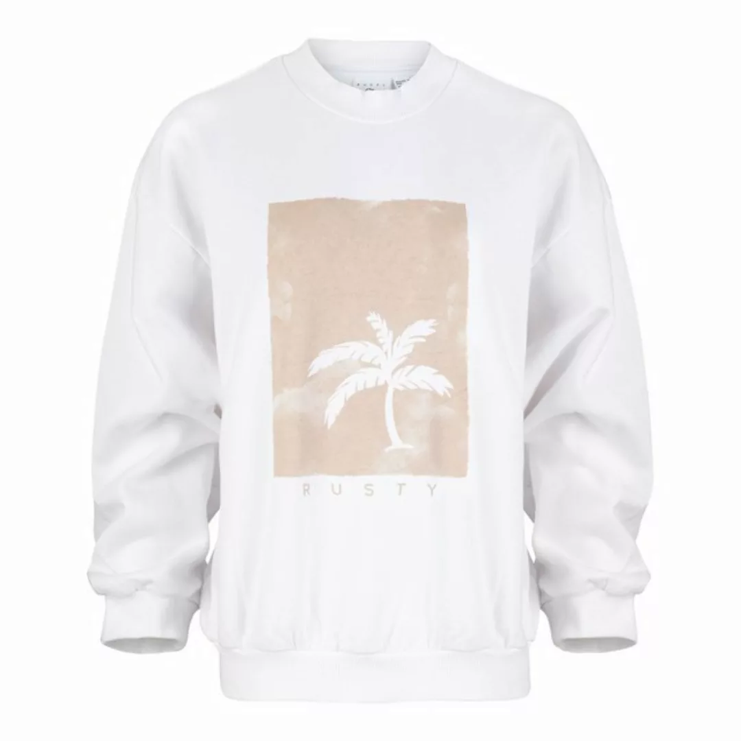 Rusty Sweatshirt SUNSET PALM OVERSIZE CREW NECK FLEECE günstig online kaufen