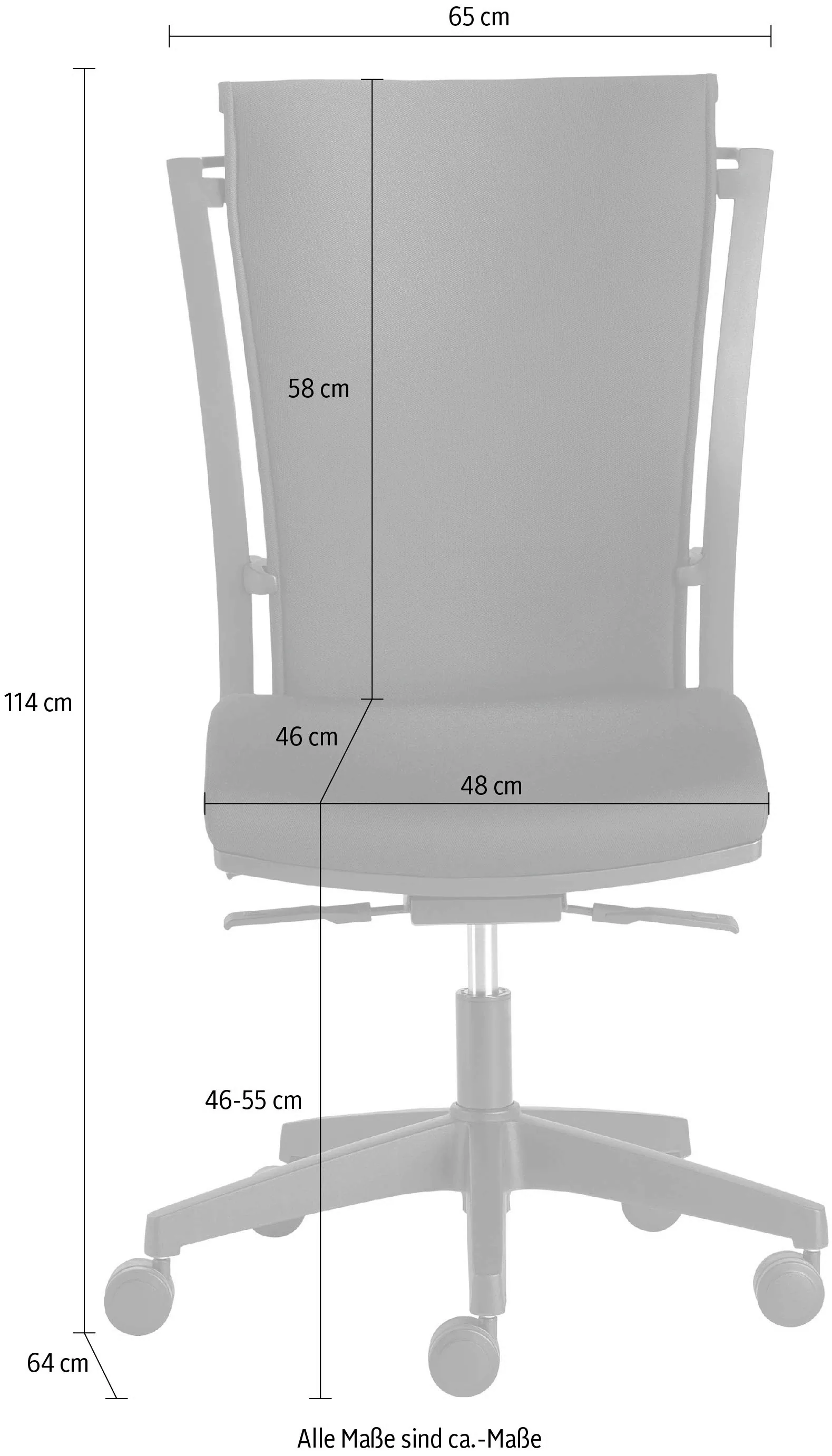 Mayer Sitzmöbel Bürostuhl, Polyester, "MyUltimate Flex" günstig online kaufen