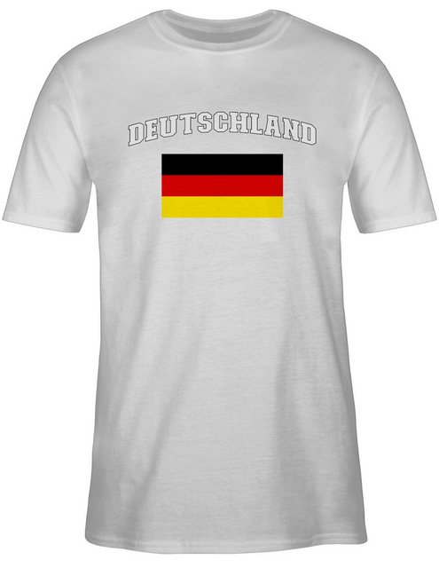 Shirtracer T-Shirt Deutschland Schriftzug mit Flagge, Germany, BRD, Deutsch günstig online kaufen