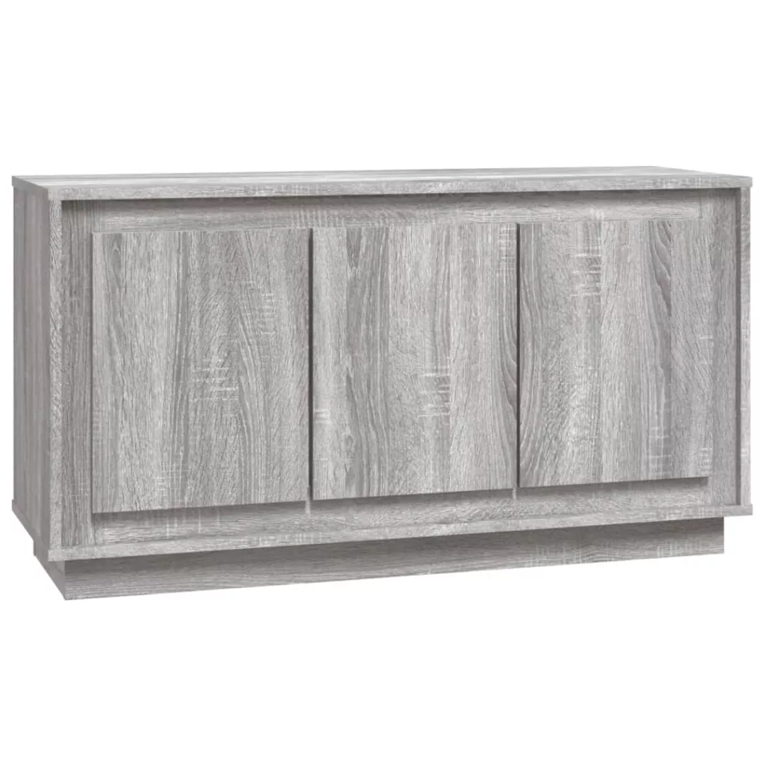 Vidaxl Sideboard Grau Sonoma 102x35x55 Cm Holzwerkstoff günstig online kaufen