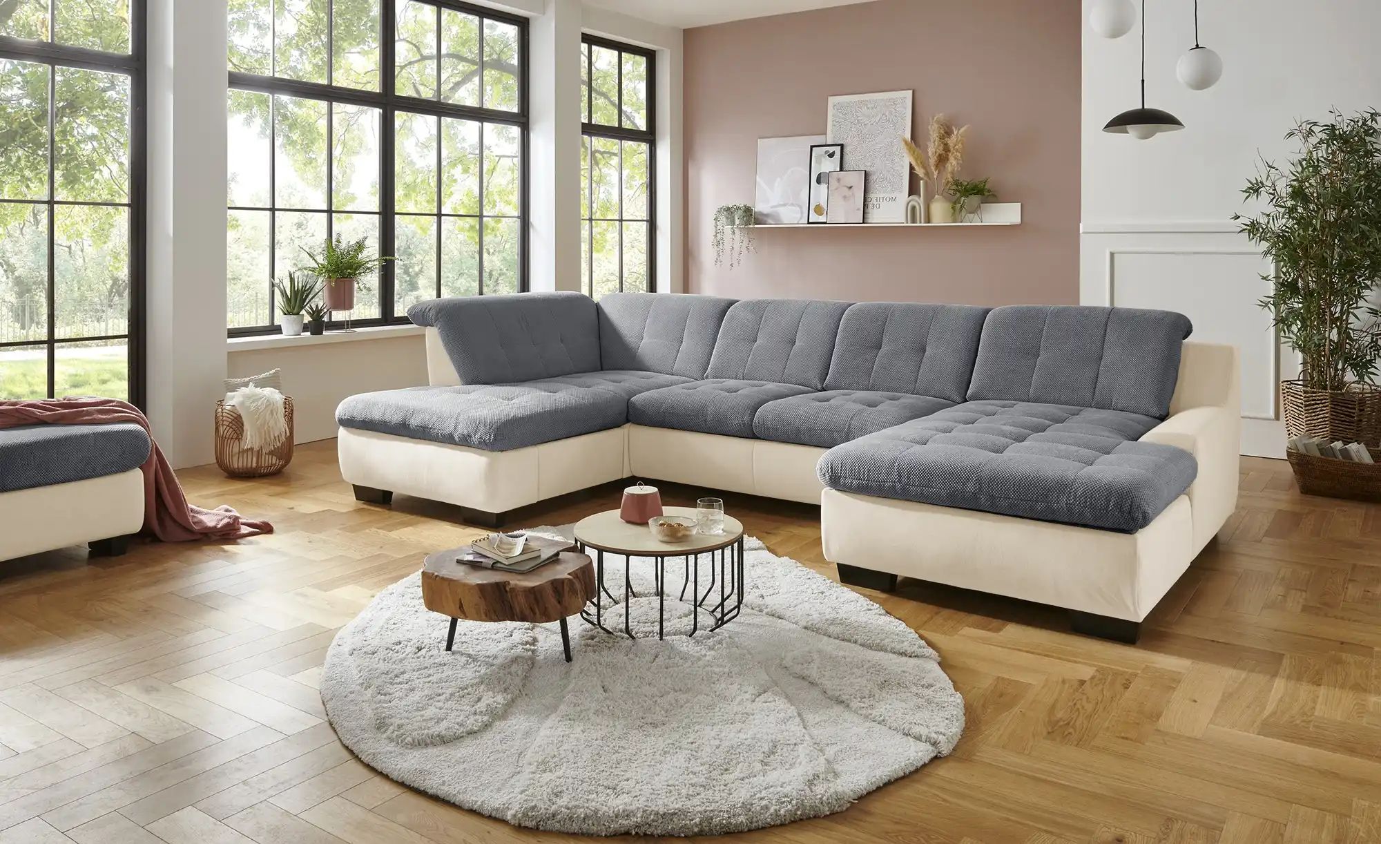 Lounge Collection Wohnlandschaft  Davinci ¦ grau ¦ Maße (cm): B: 346 H: 85 günstig online kaufen