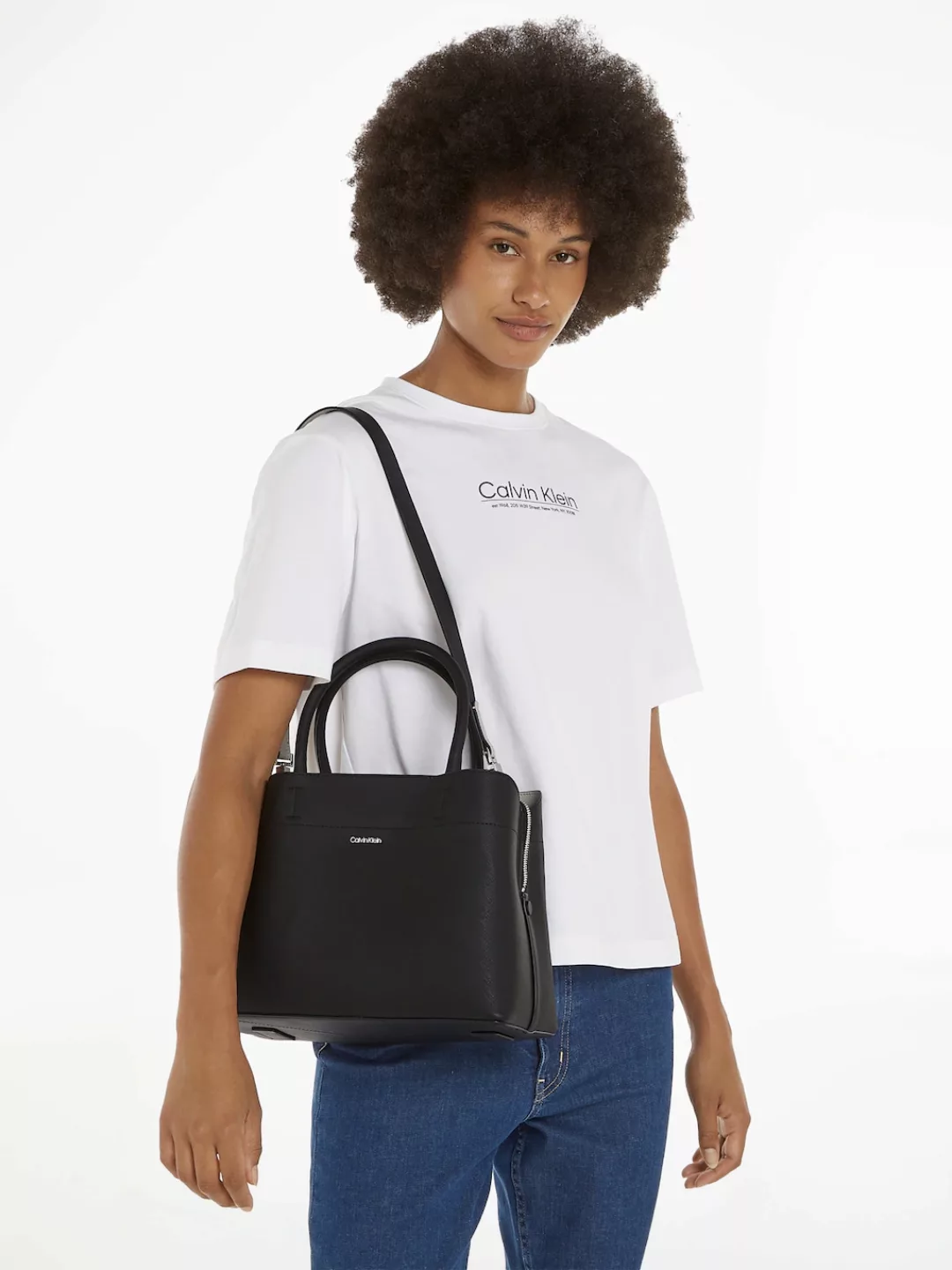 Calvin Klein Shopper "BUSINESS MEDIUM TOTE SAFFIANO", Handtasche Damen Tasc günstig online kaufen