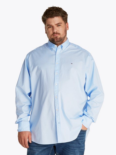 Tommy Hilfiger Big & Tall Langarmhemd BT-FLEX POPLIN SOLID RF SHIRT-B Große günstig online kaufen