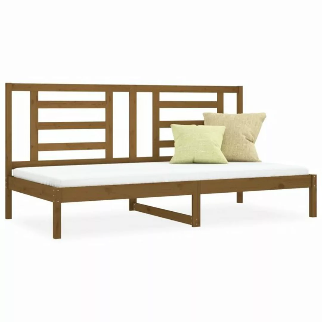 vidaXL Bett Tagesbett Honigbraun 90x200 cm Massivholz Kiefer günstig online kaufen