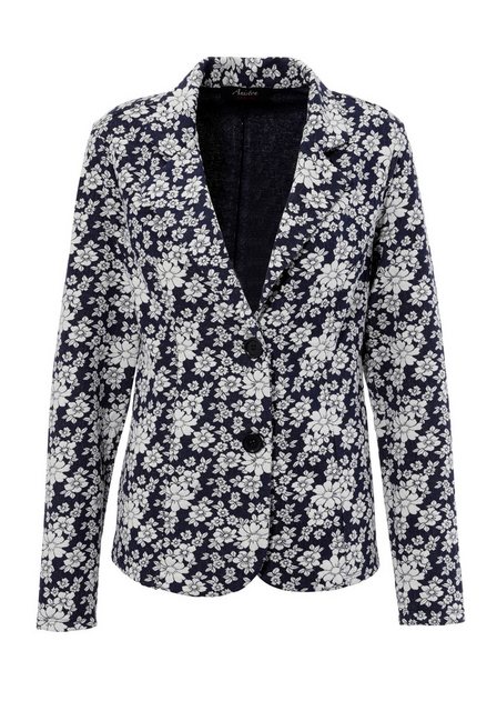 Aniston CASUAL Sweatblazer, mit ausdrucksvollem Blumenmuster - NEUE KOLLEKT günstig online kaufen